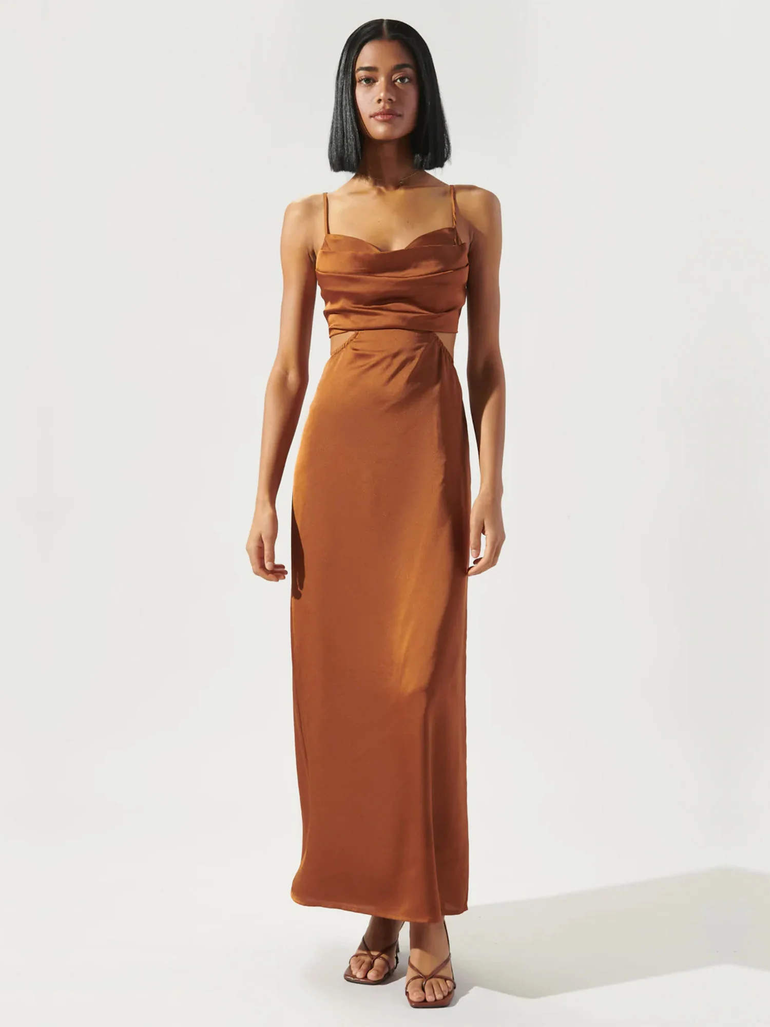 Sugarlips Marva Cowl Neck Cutout Midi Dress - Brands We Love