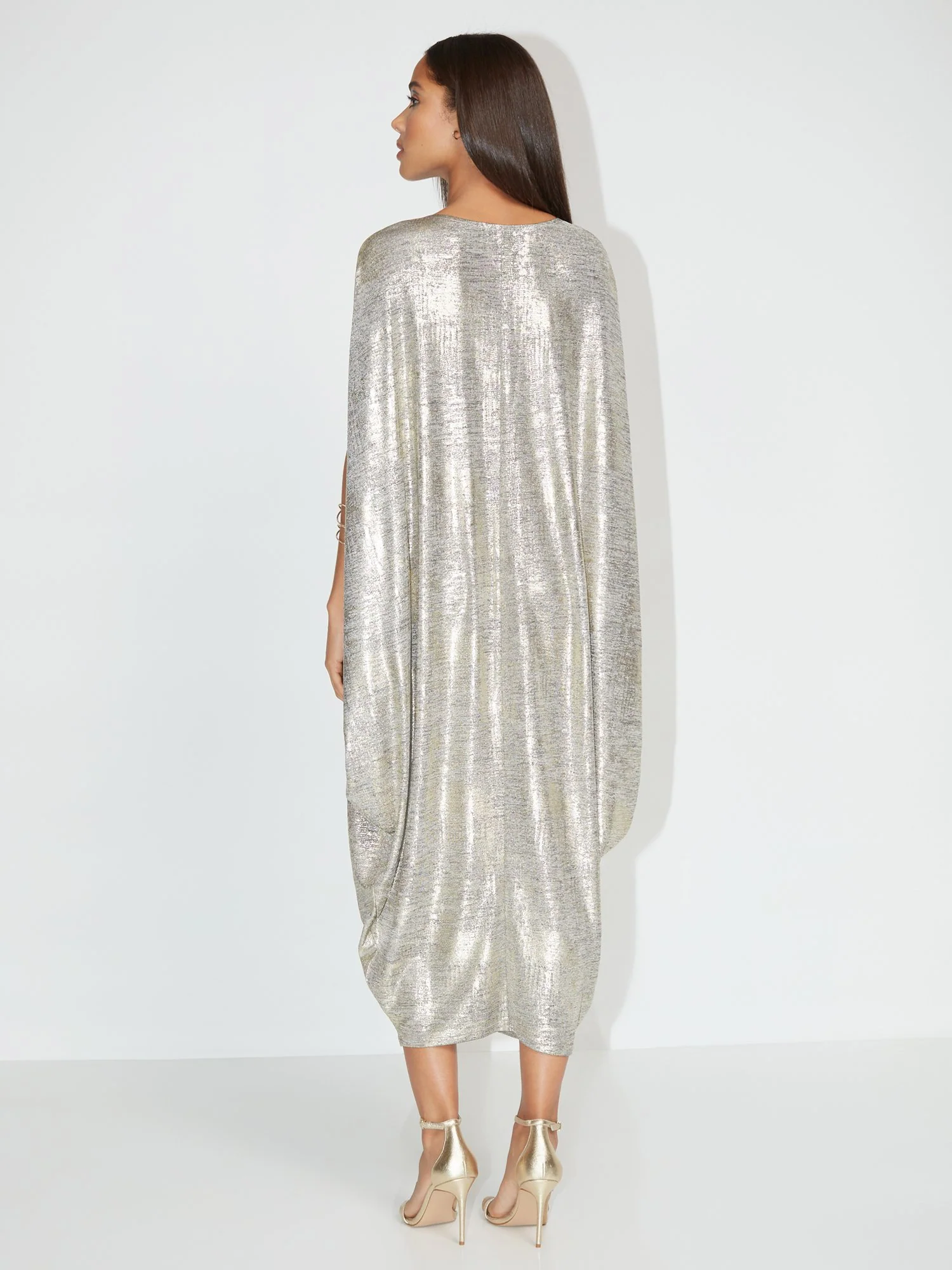 Metallic Dolman Knit Maxi Dress - NY&C Style System - Image 3