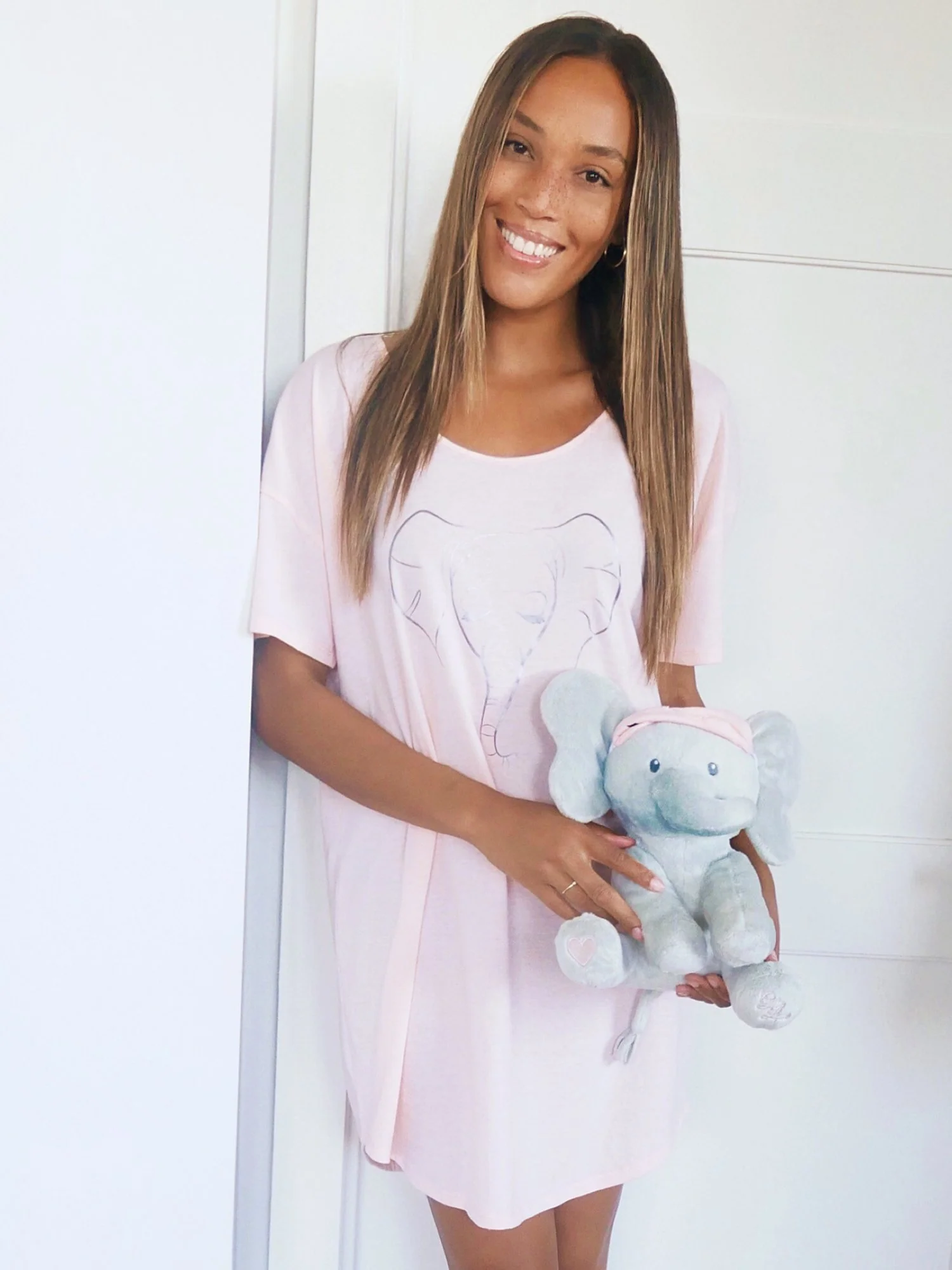Metallic 'Elephant' Sleep Dress