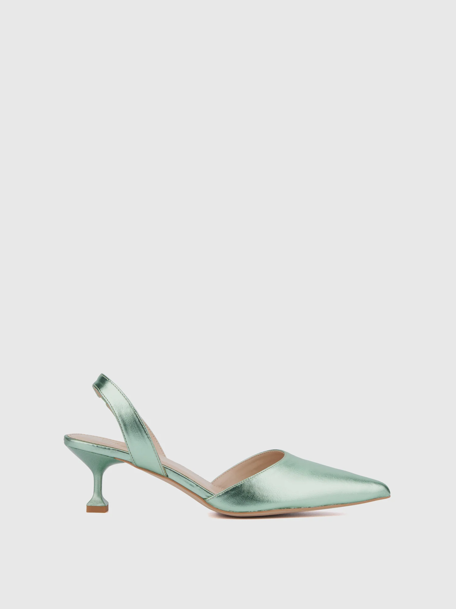 Metallic Kitten Heel Pump - Image 8