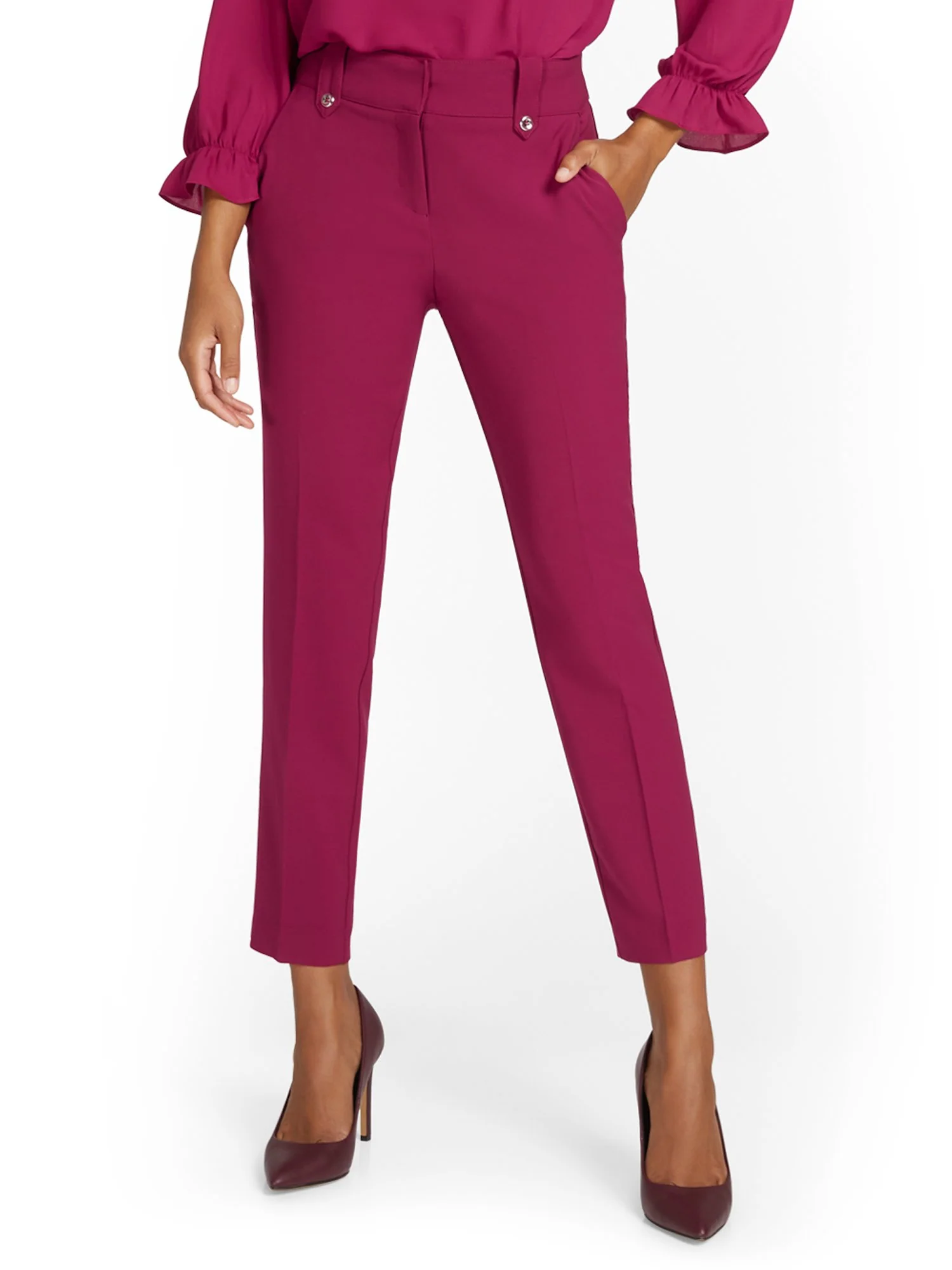 Mid-Rise Ankle Pant - Premium Stretch - Image 19