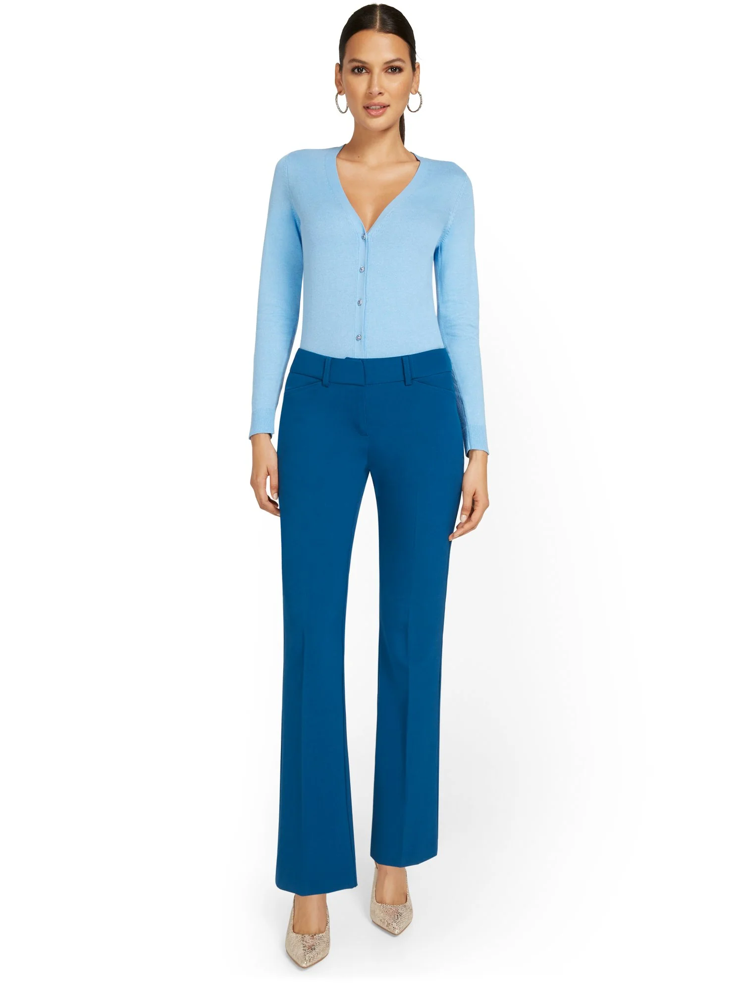 Mid-Rise Modern Fit Bootcut Pant - Essential Stretch - Image 12