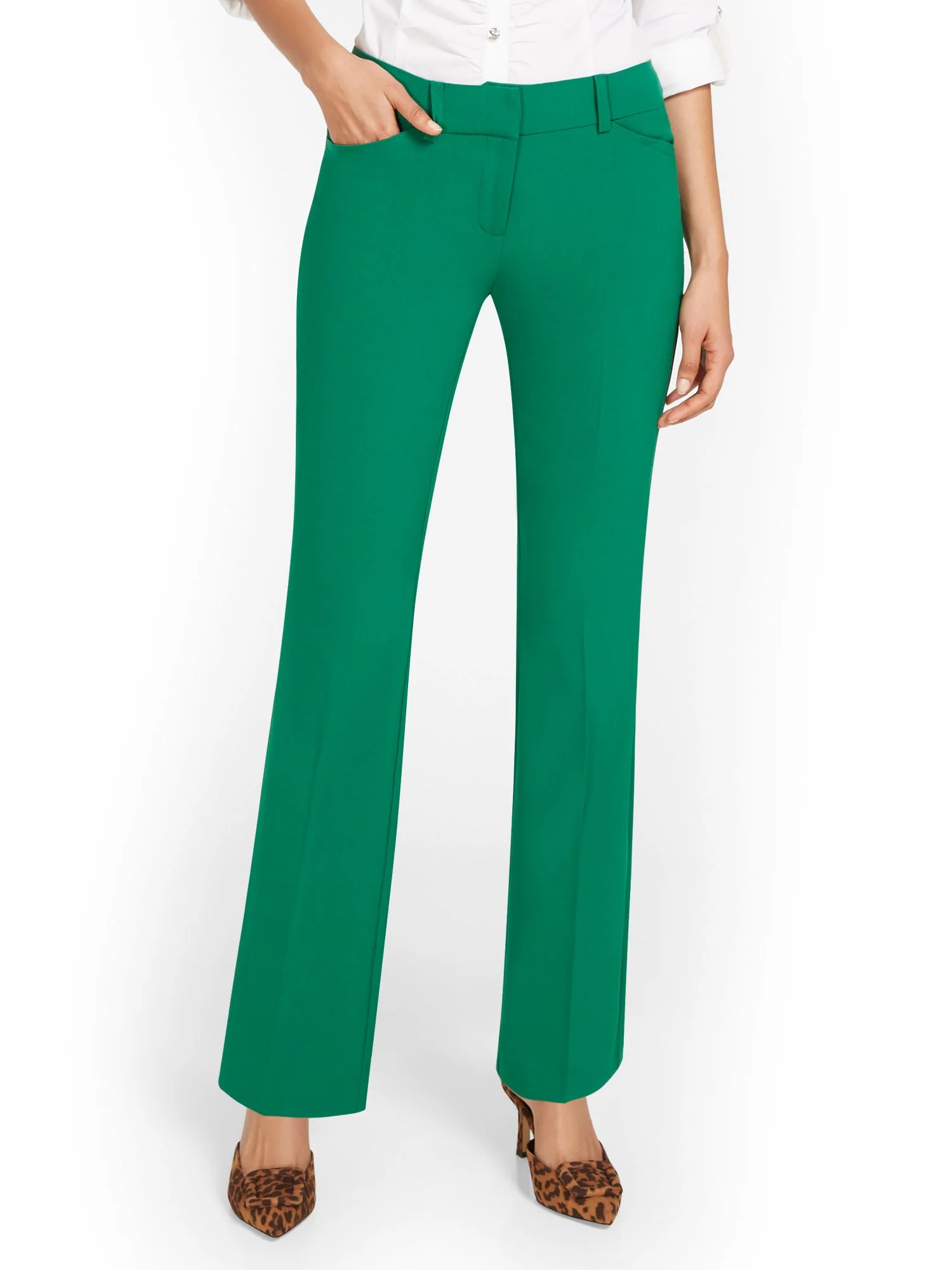 Mid-Rise Modern Fit Bootcut Pant - Essential Stretch - Image 18