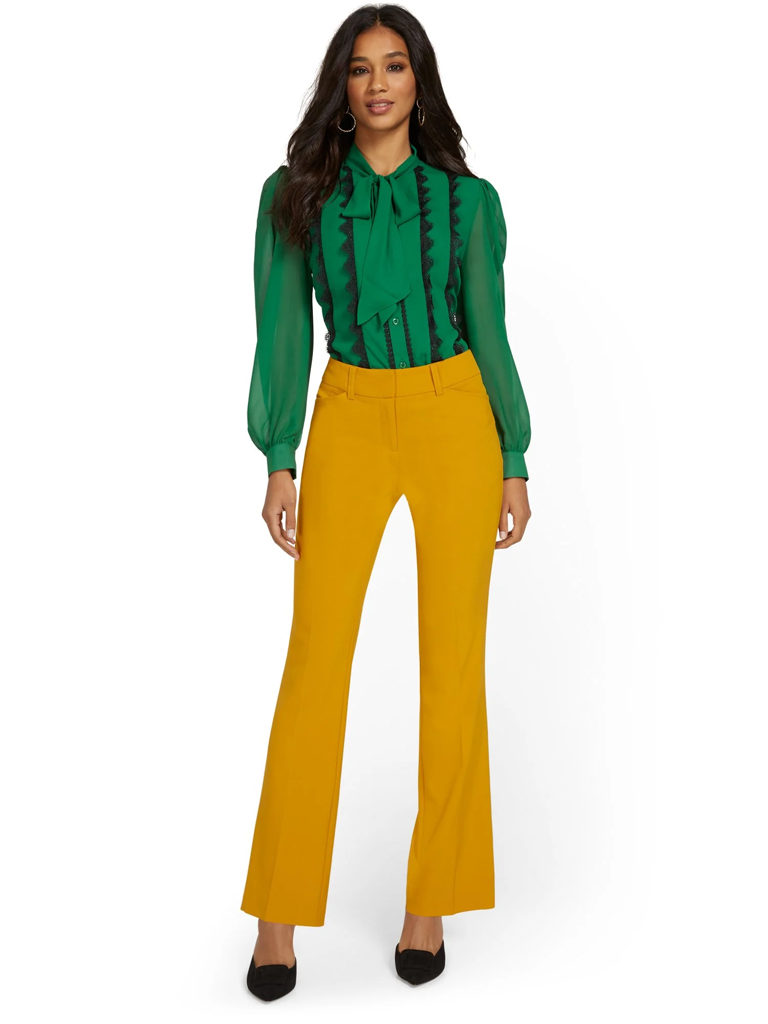 Mid-Rise Modern Fit Bootcut Pant - Essential Stretch - Image 28