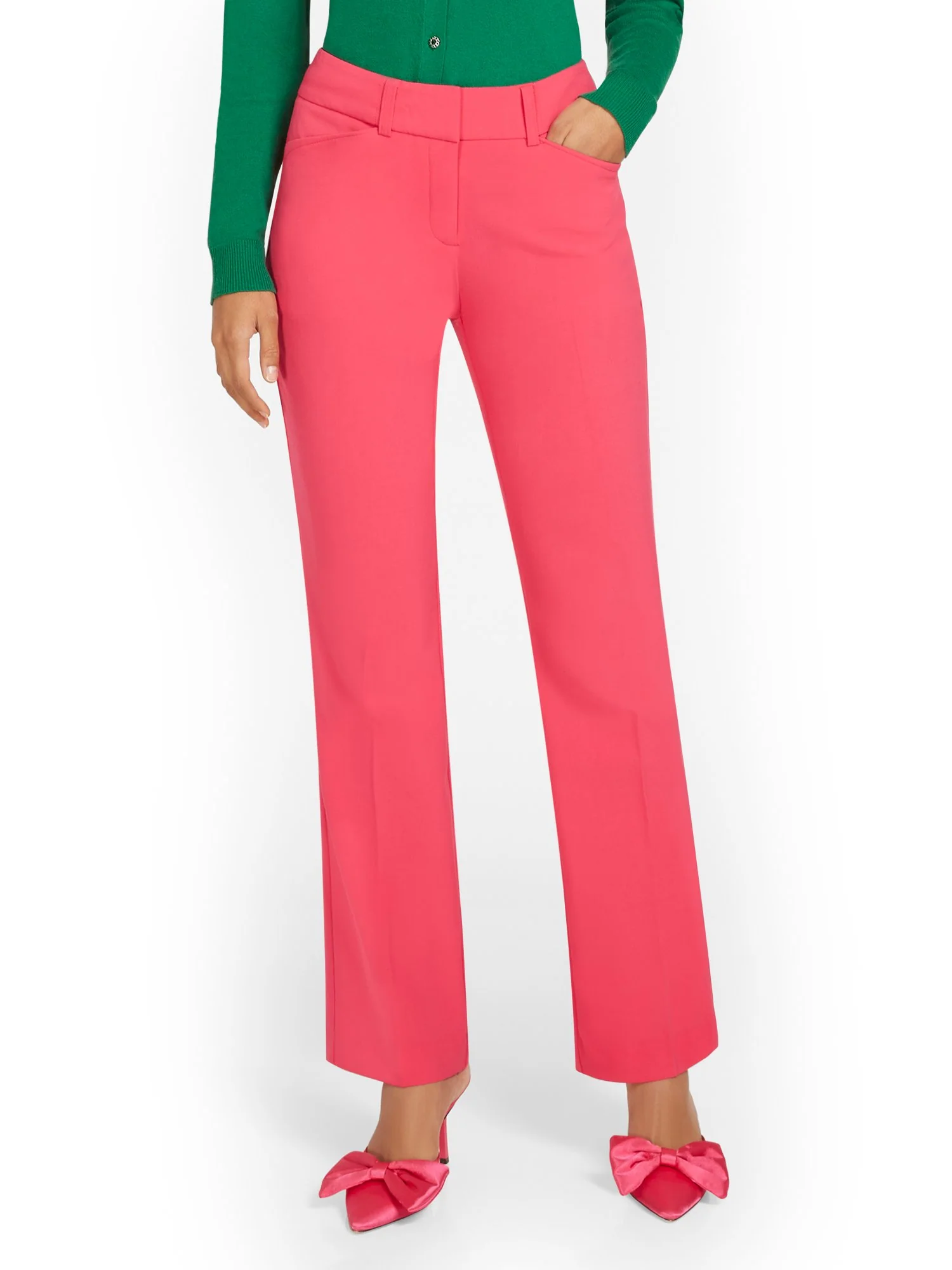 Mid-Rise Modern Fit Bootcut Pant - Essential Stretch - Image 31