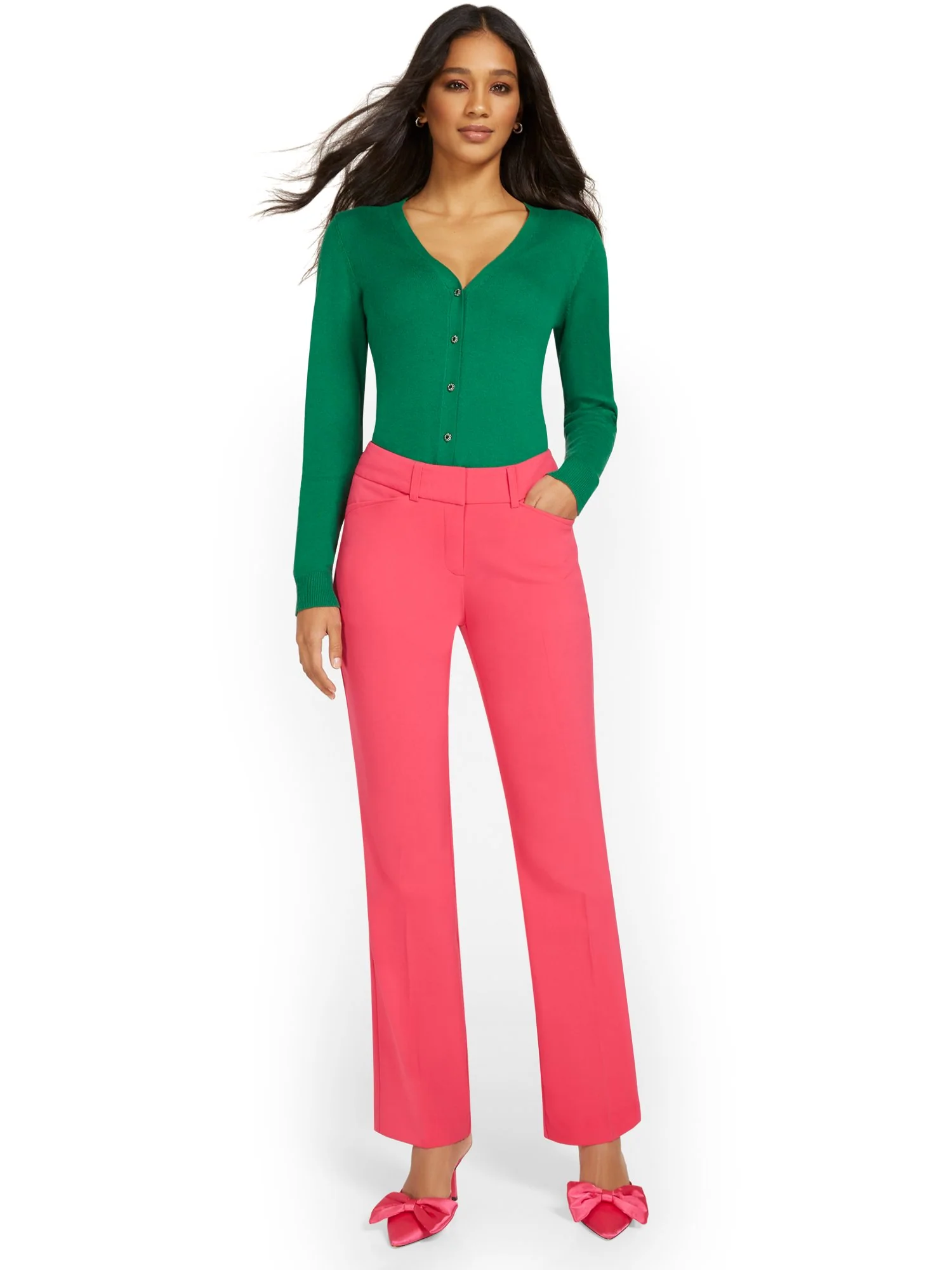 Mid-Rise Modern Fit Bootcut Pant - Essential Stretch - Image 32