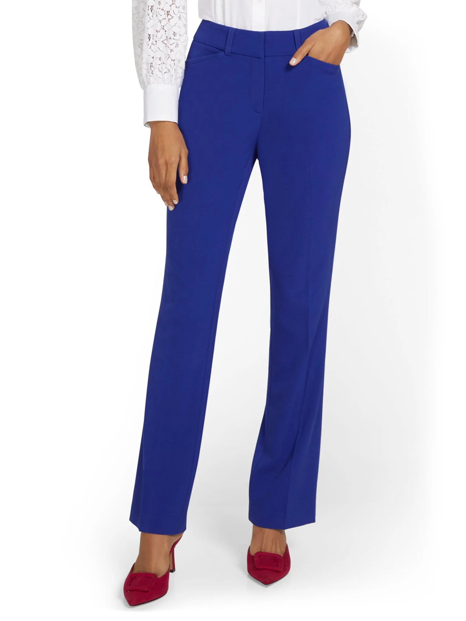 Mid-Rise Modern Fit Bootcut Pant - Essential Stretch - Image 38