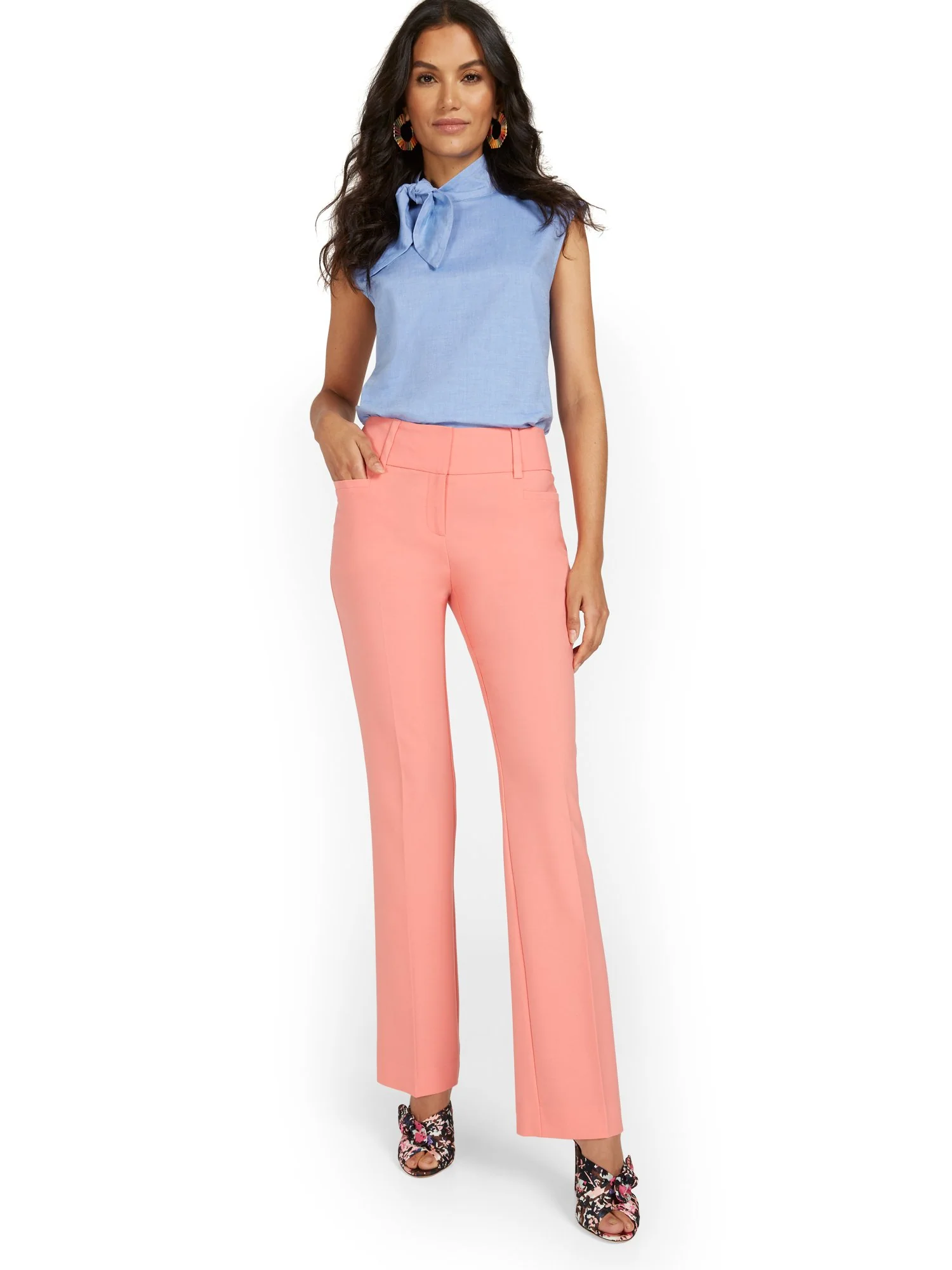 Mid-Rise Straight-Leg Pant - Essential Stretch - 7th Avenue - Image 21
