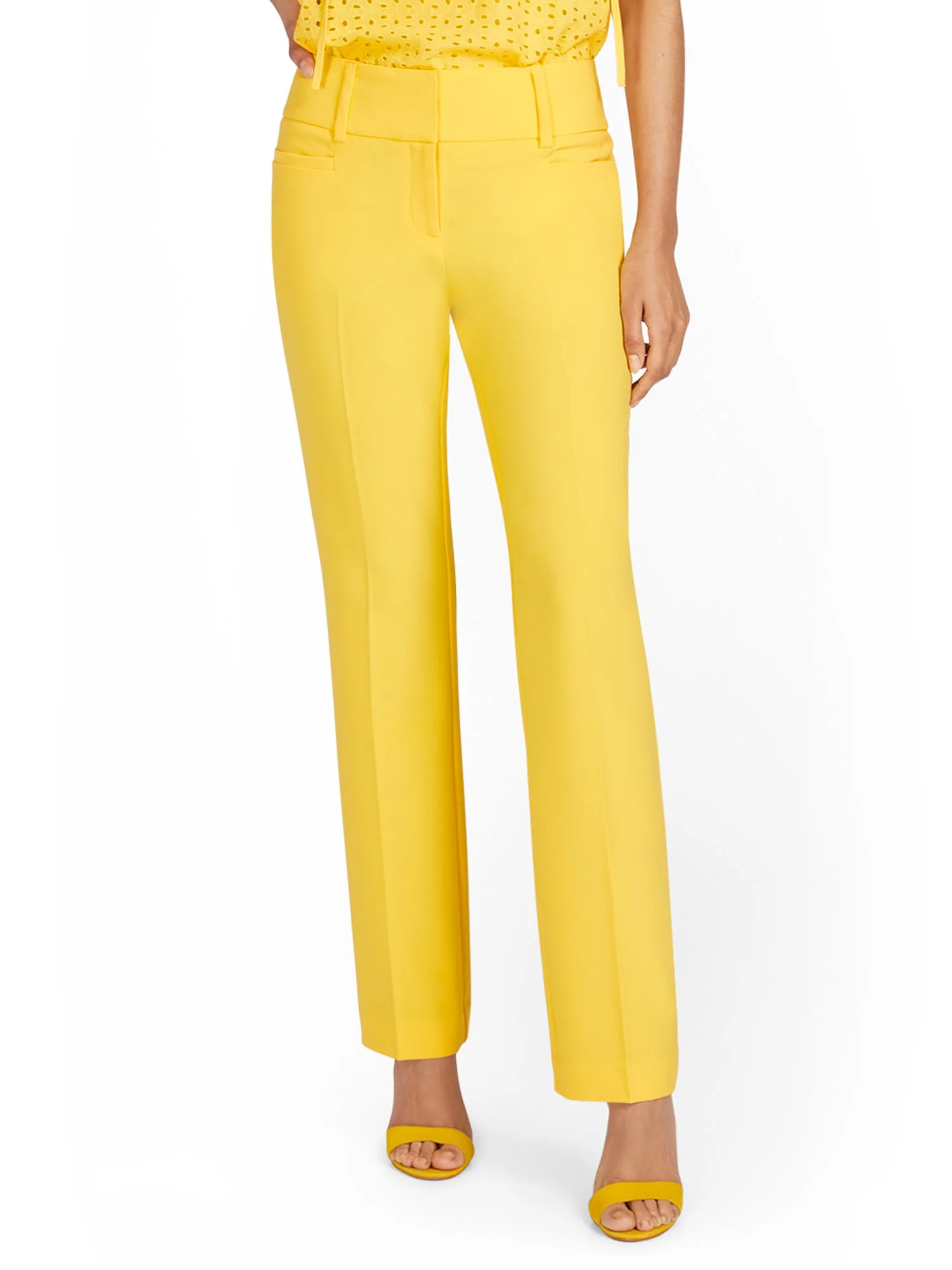 Mid-Rise Straight-Leg Pant - Essential Stretch - 7th Avenue - Image 8