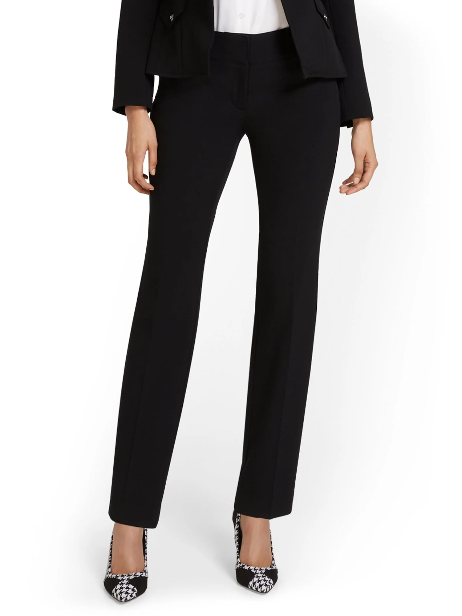 Mid-Rise Straight-Leg Pant - Essential Stretch - 7th Avenue - Image 2