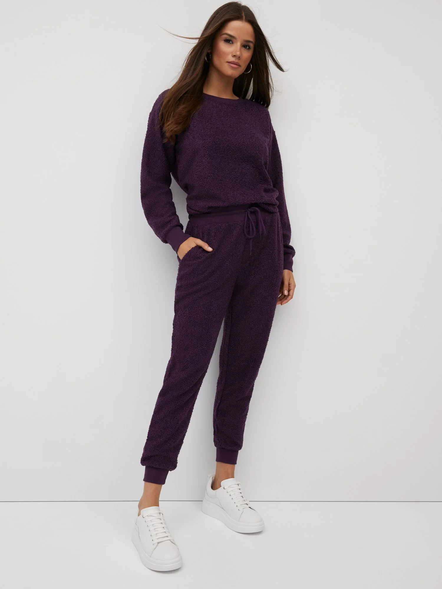 Mid-Rise Teddy Jogger Pant - Image 10