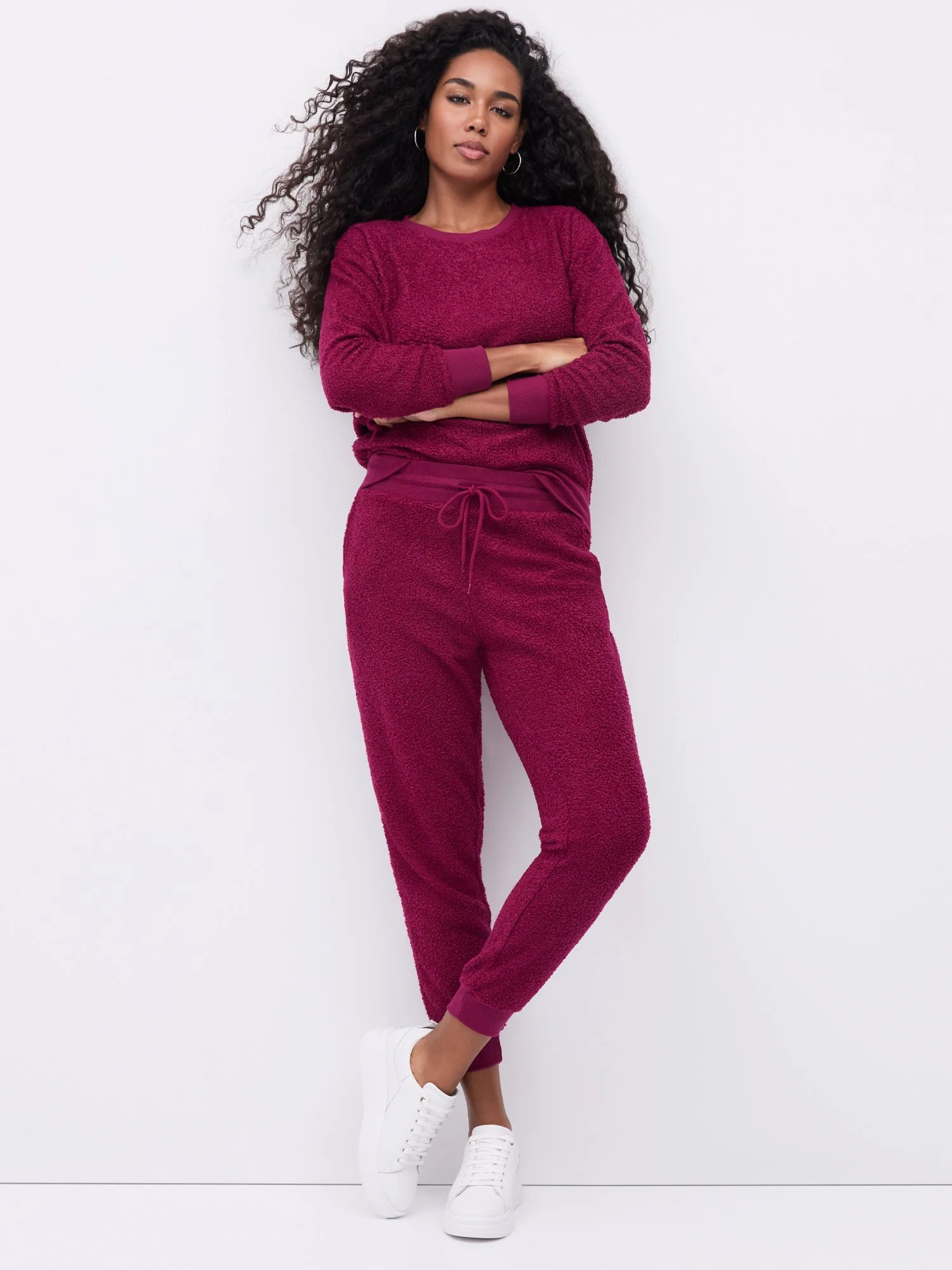 Mid-Rise Teddy Jogger Pant - Image 13
