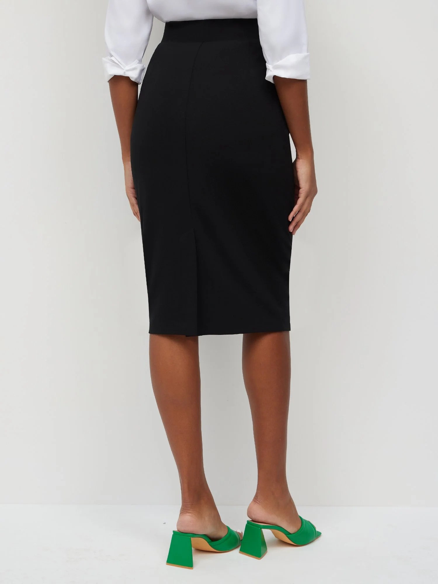 Midi-Length Pencil Skirt - Magic Crepe® - Image 2