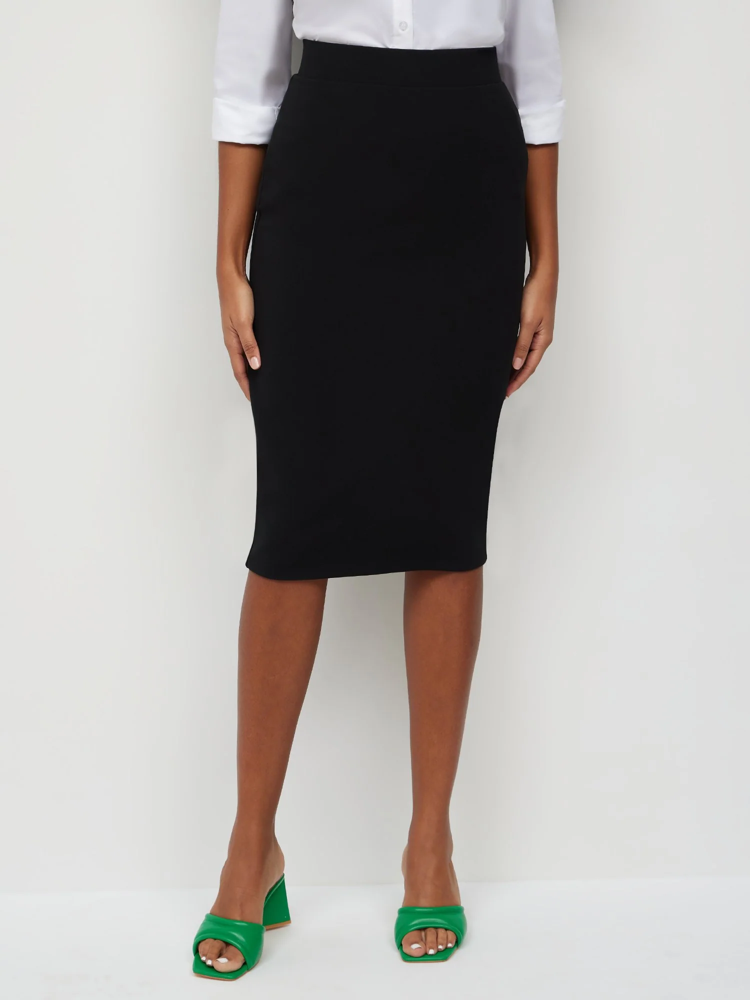 Midi-Length Pencil Skirt - Magic Crepe® - Image 3