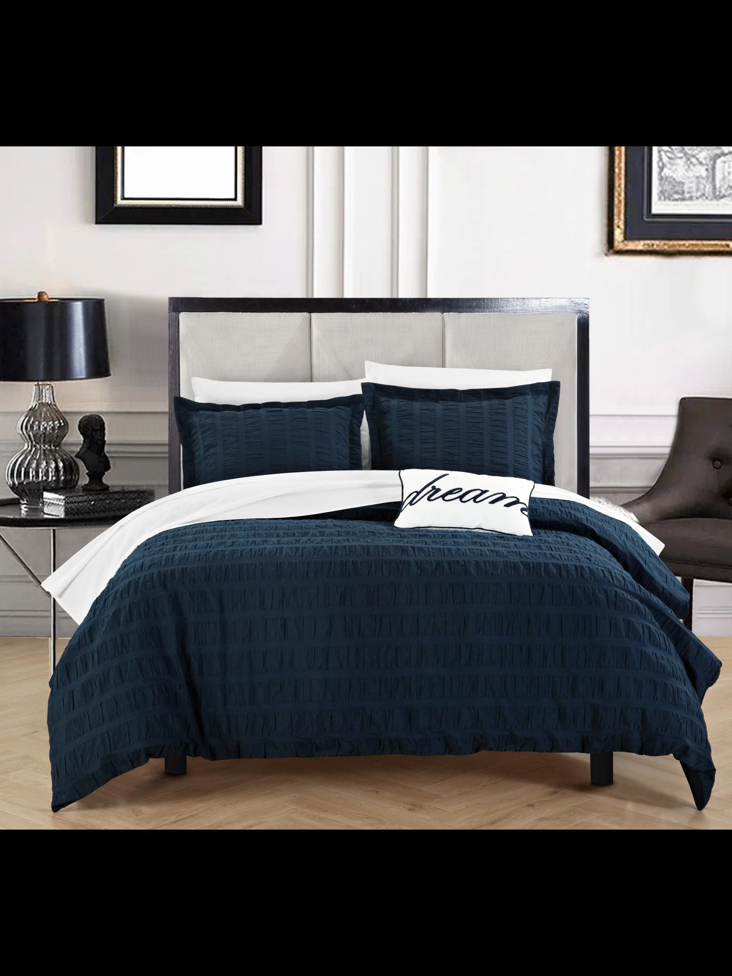 Millbury King-Size 4-Piece Duvet Set - NY&C x Chic Home - Image 8