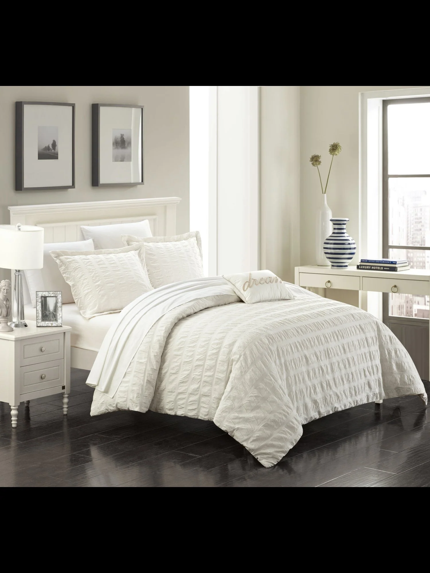 Millbury Queen-Size 4-Piece Duvet Set - NY&C x Chic Home - Image 7
