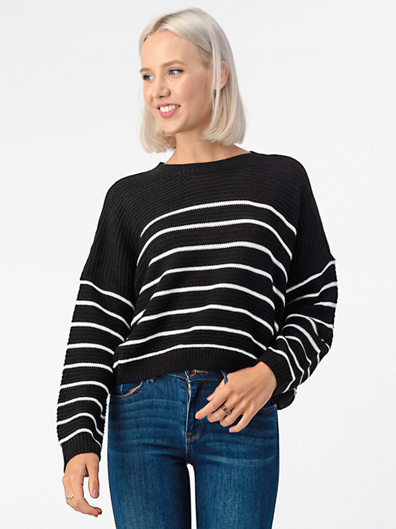 Striped Knit Sweater - Image 4