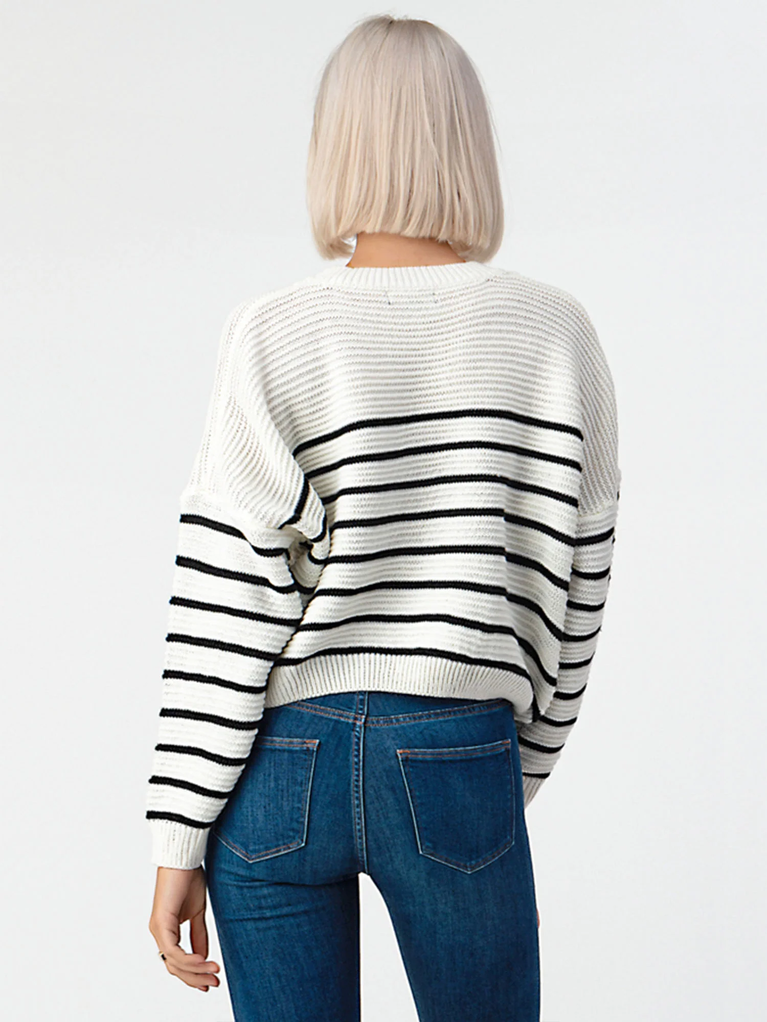 Striped Knit Sweater - Image 9