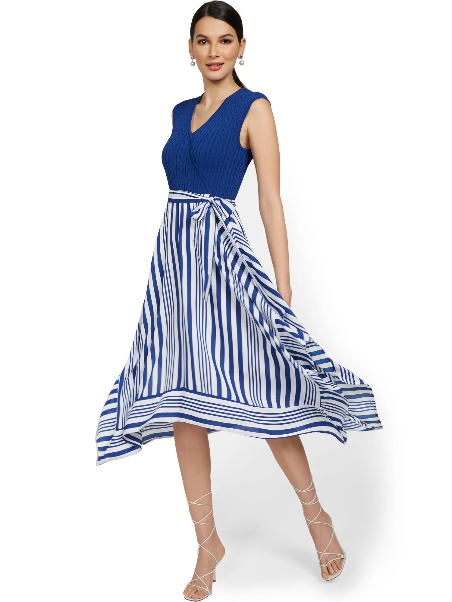 Mixed Media Handkerchief Dress - Image 5