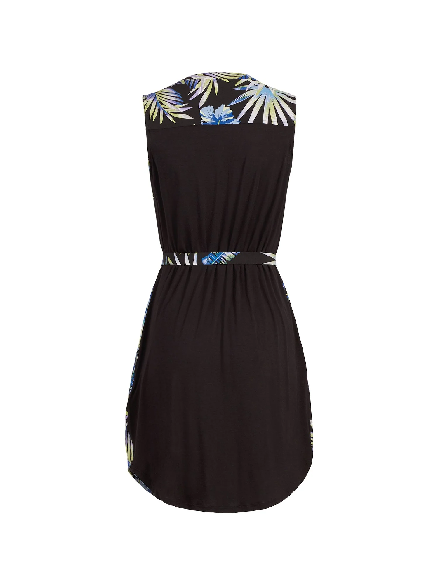 Mixed-Print Belted Shirtdress - Image 3