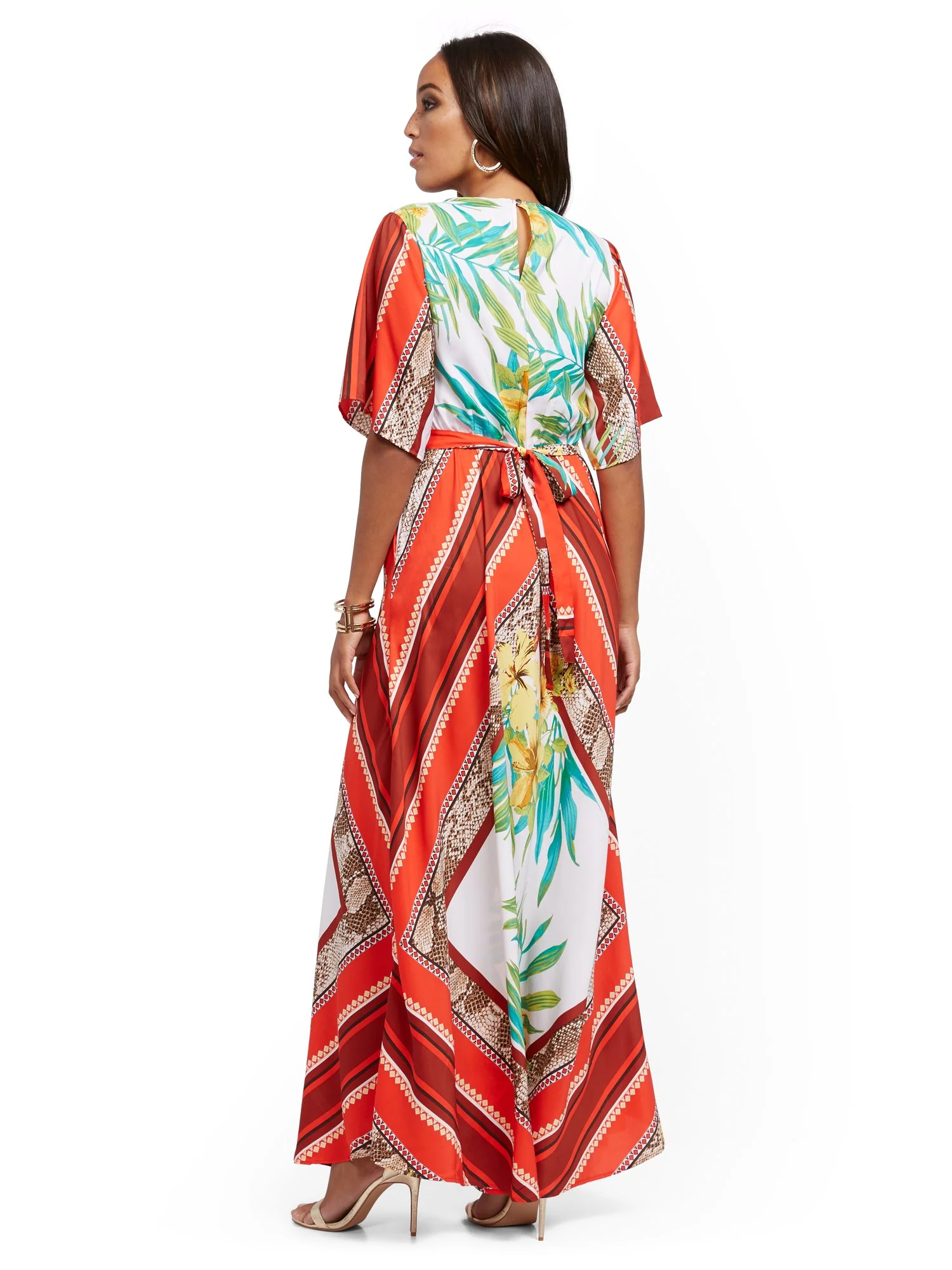 Mixed-Print Maxi Dress - Image 3