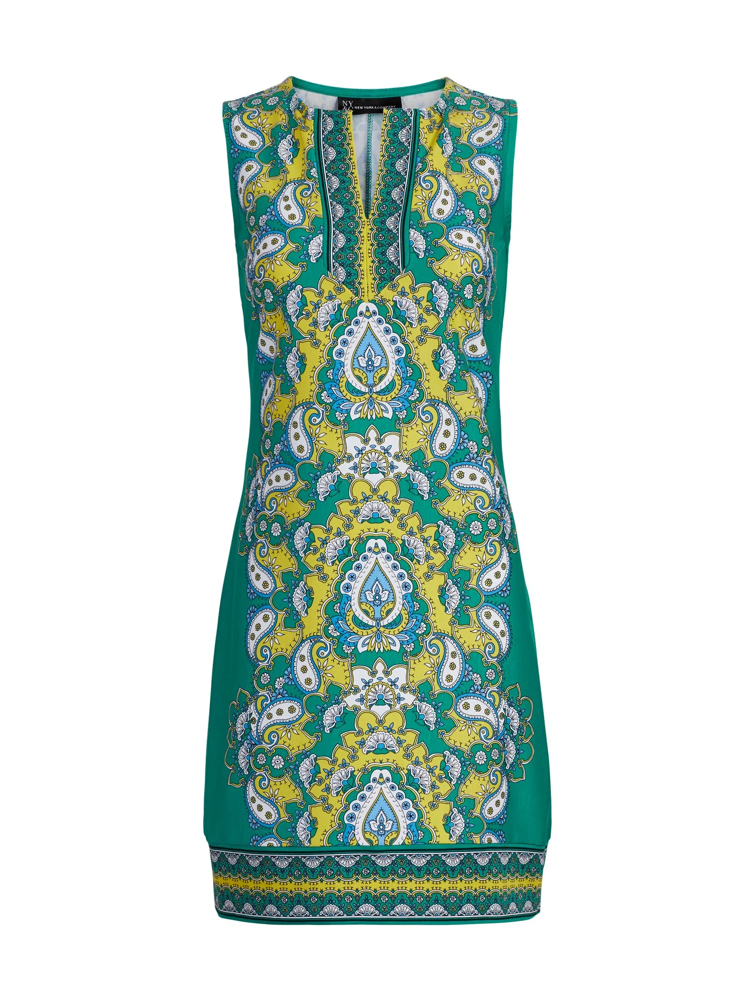 Mixed-Print Shift Dress - Image 10