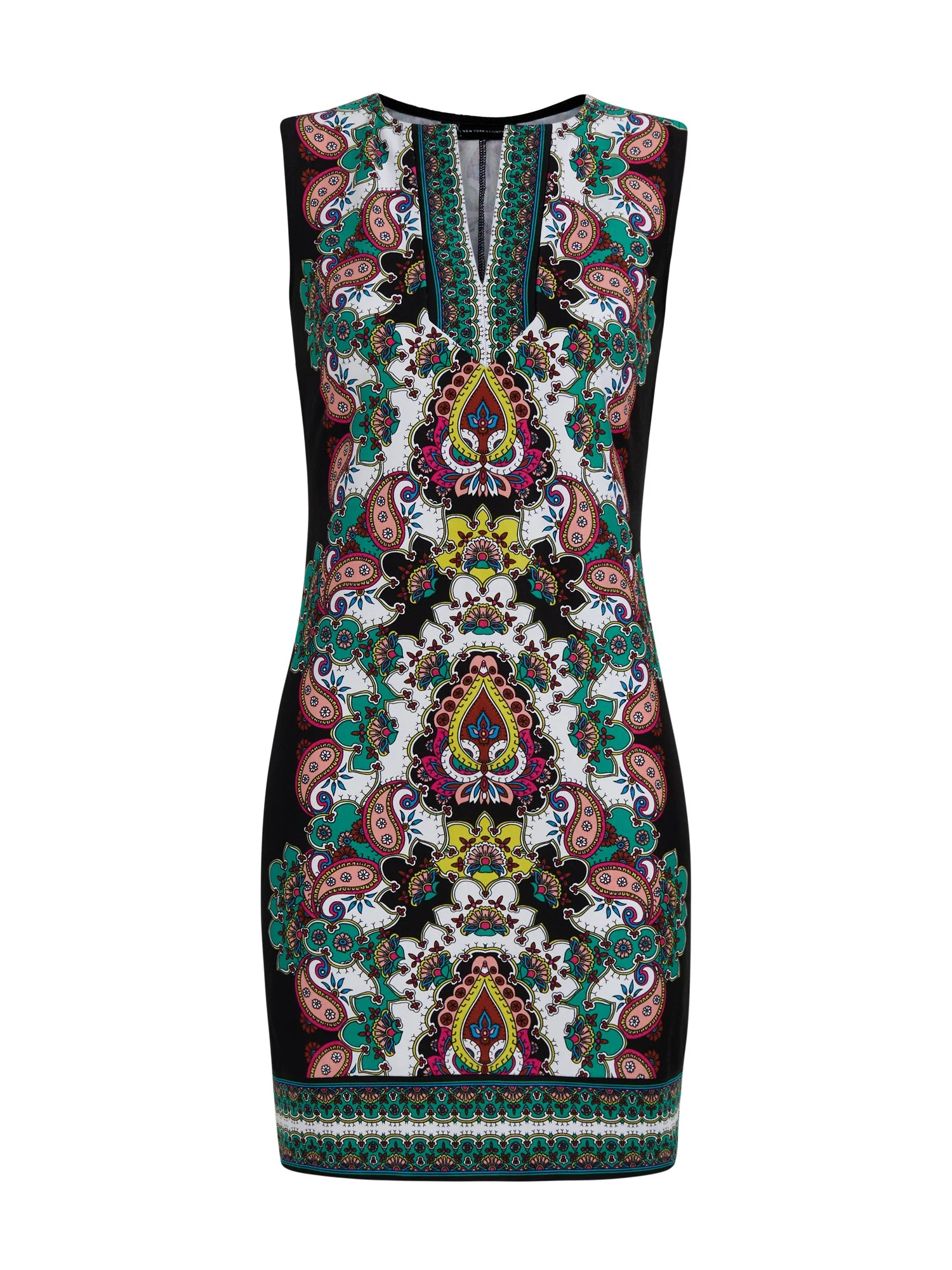 Mixed-Print Shift Dress - Image 2