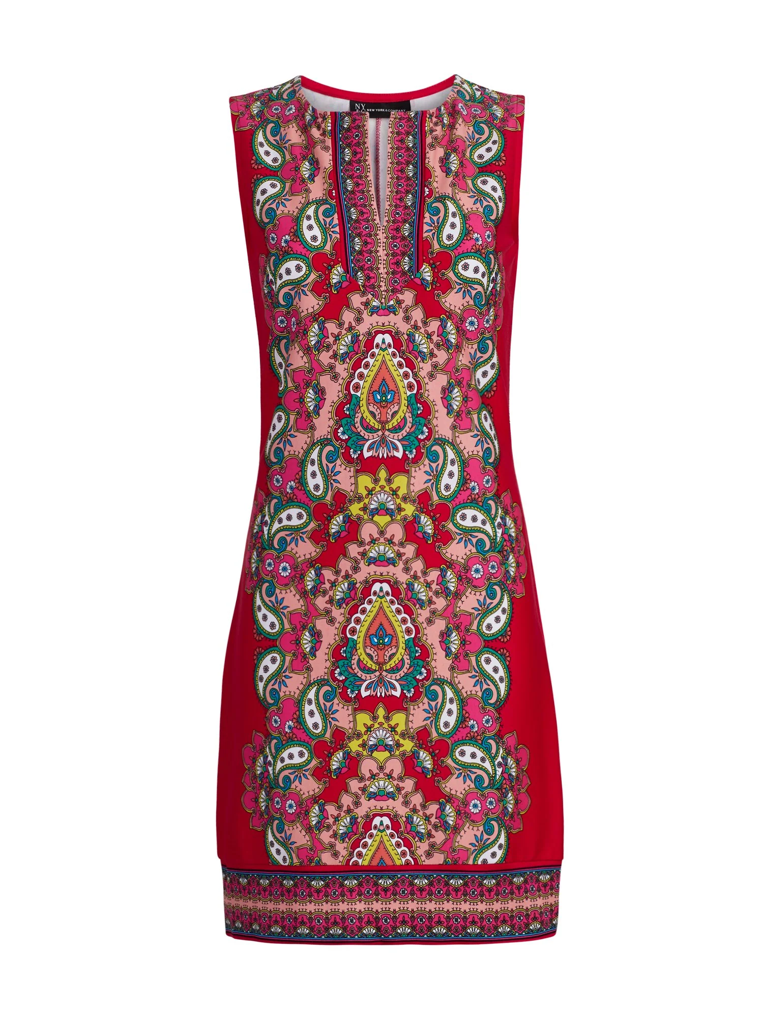 Mixed-Print Shift Dress - Image 6