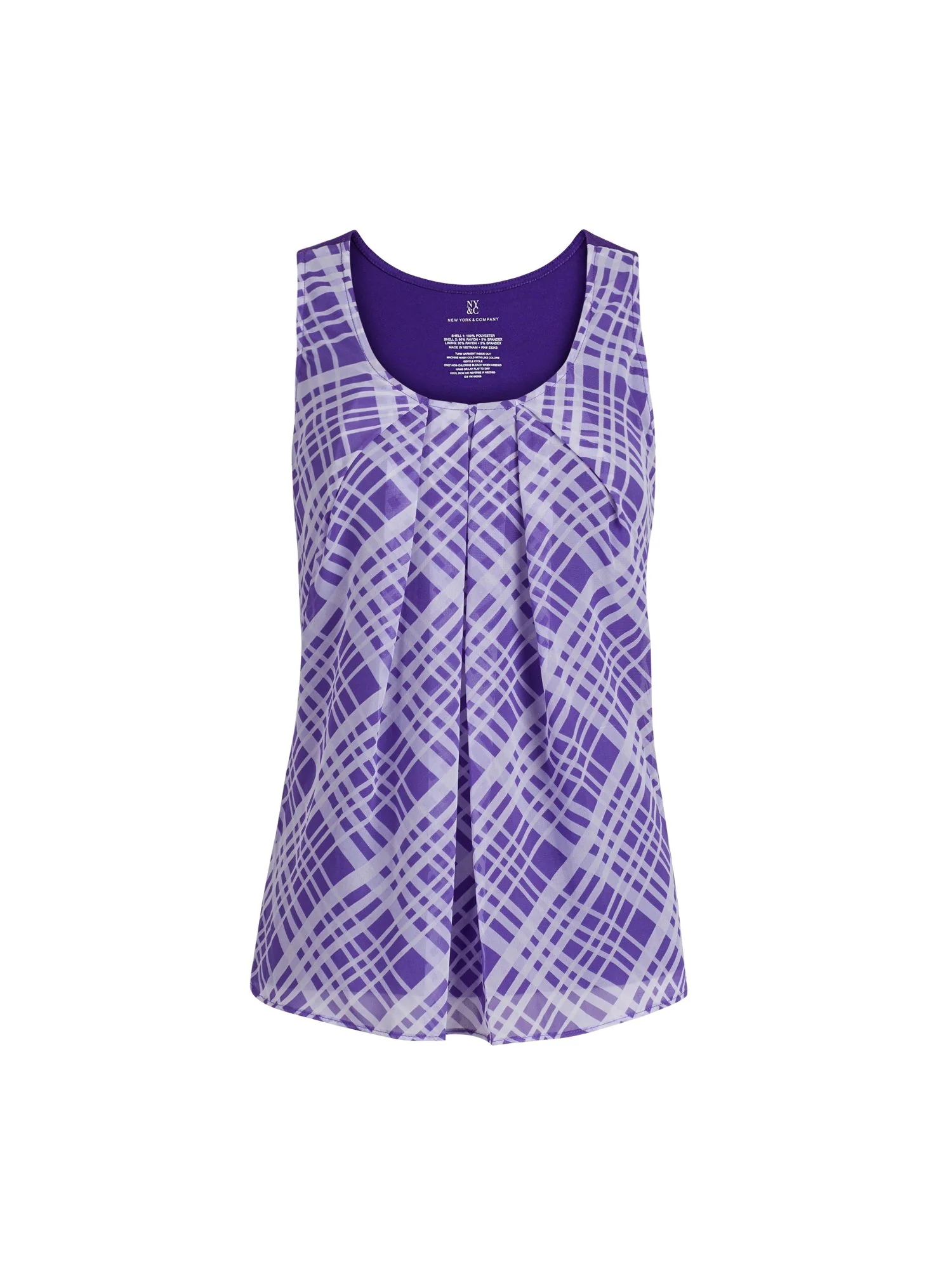 Mixed-Print Sleeveless Top - Image 5