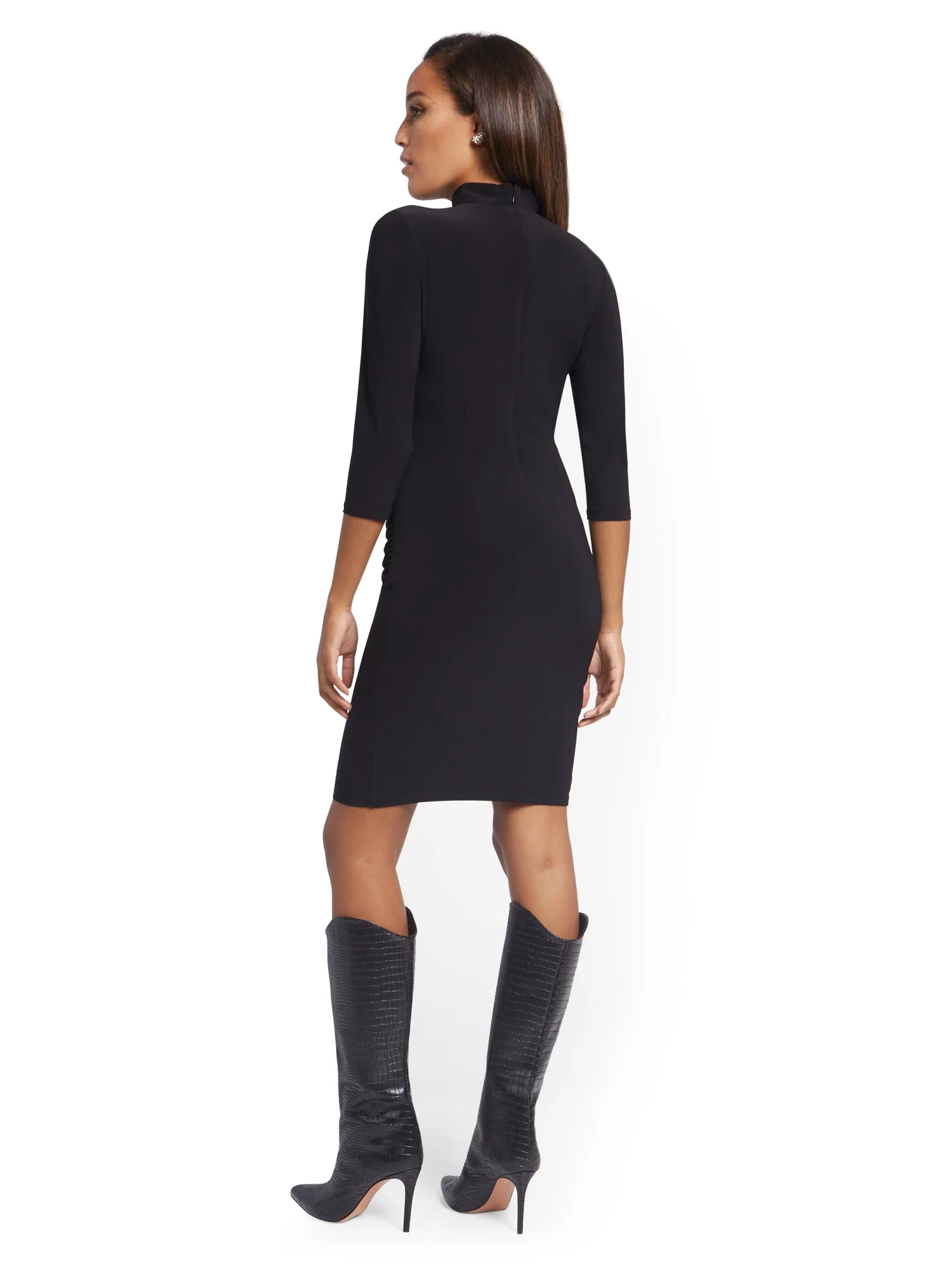 Mock-Neck Dress - NY&C Style System - Image 3
