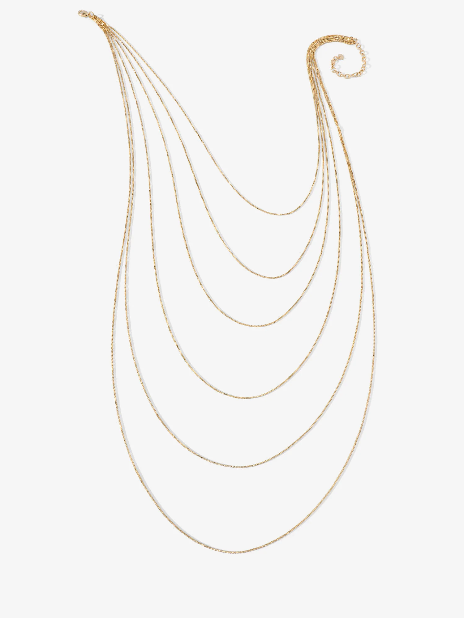 Multi-Layer Box Chain Necklace - Image 2