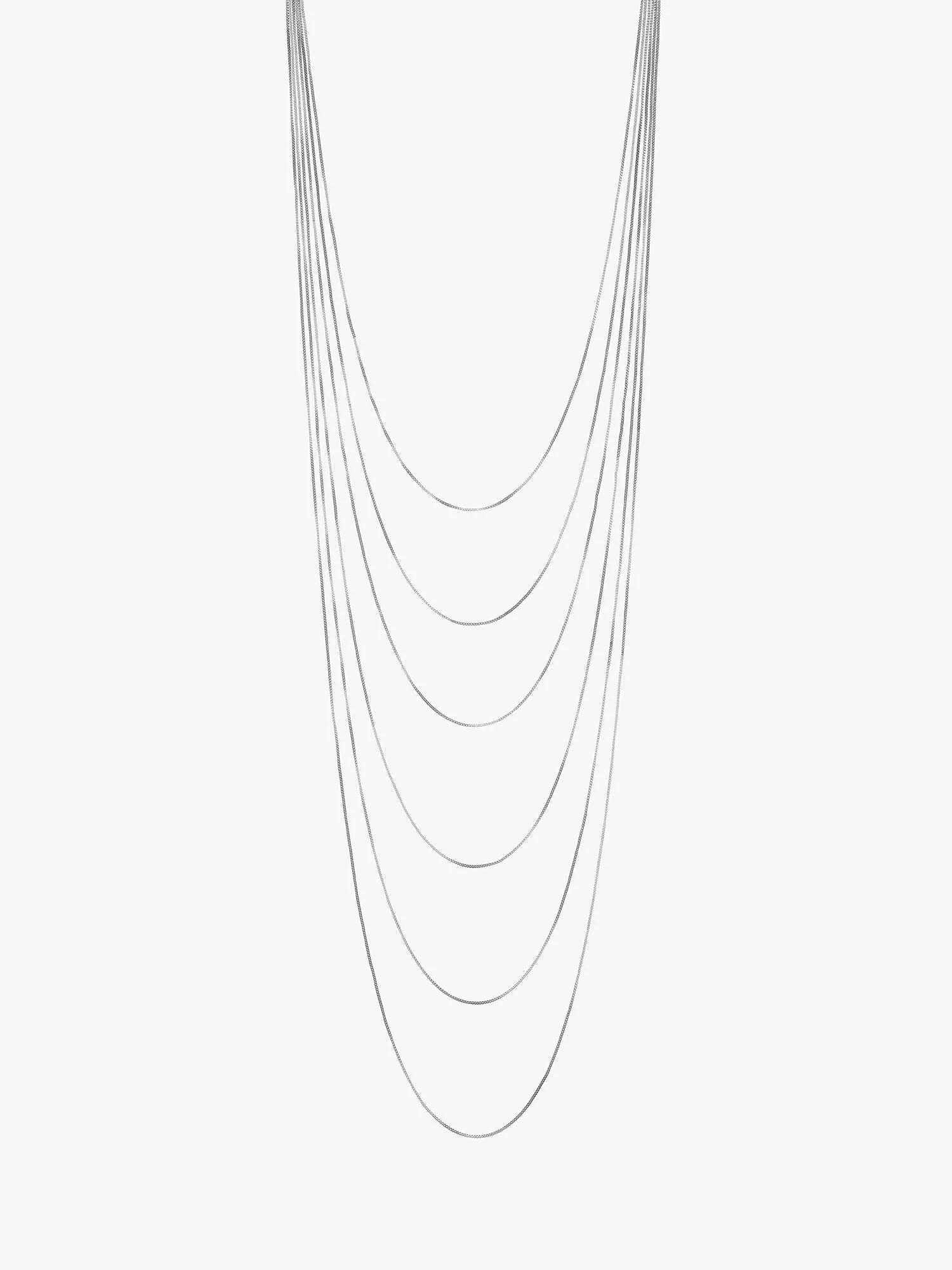 Multi-Layer Box Chain Necklace - Image 4