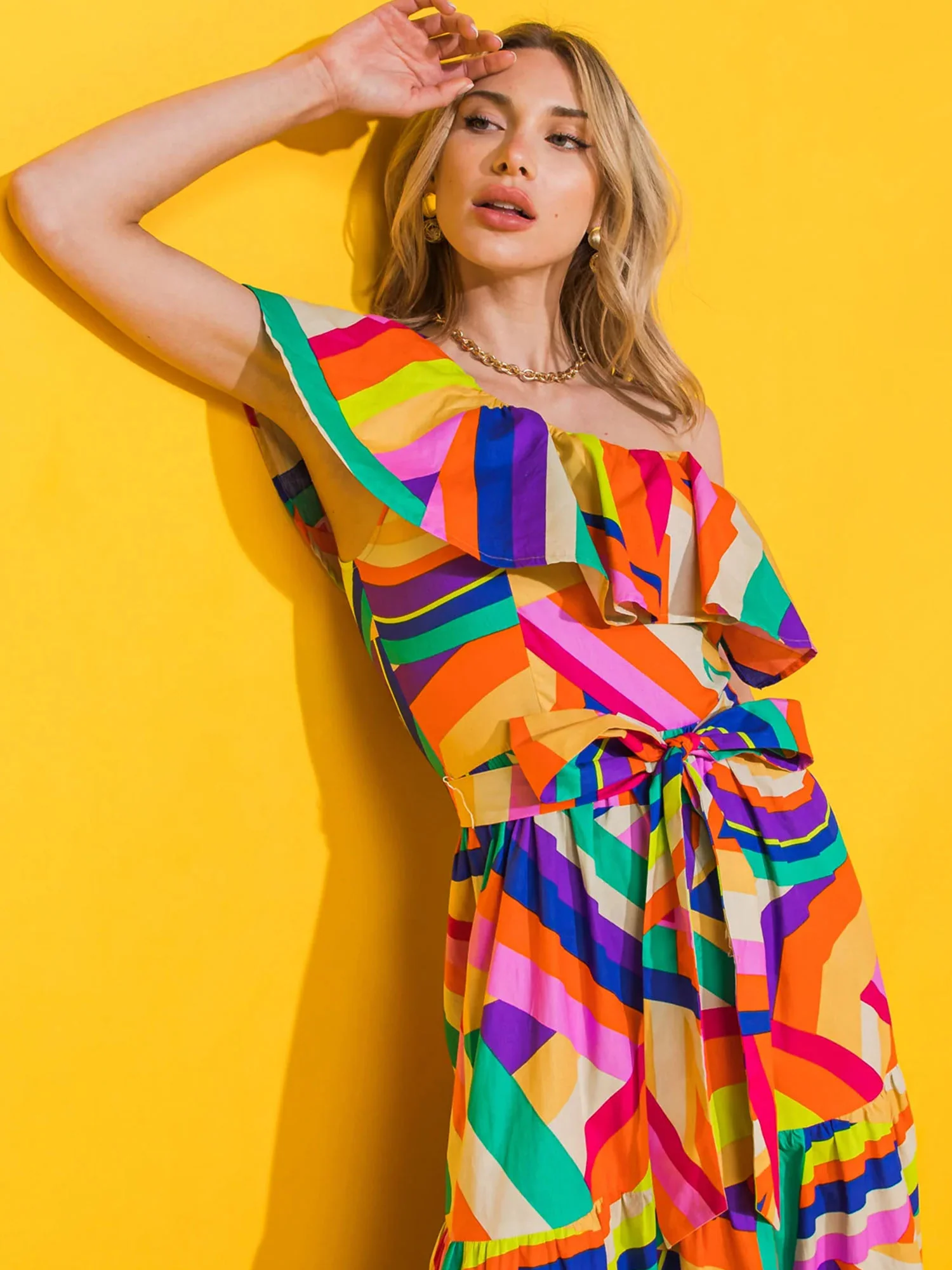 Multi Swirl Maxi Dress - Flying Tomato - Image 3