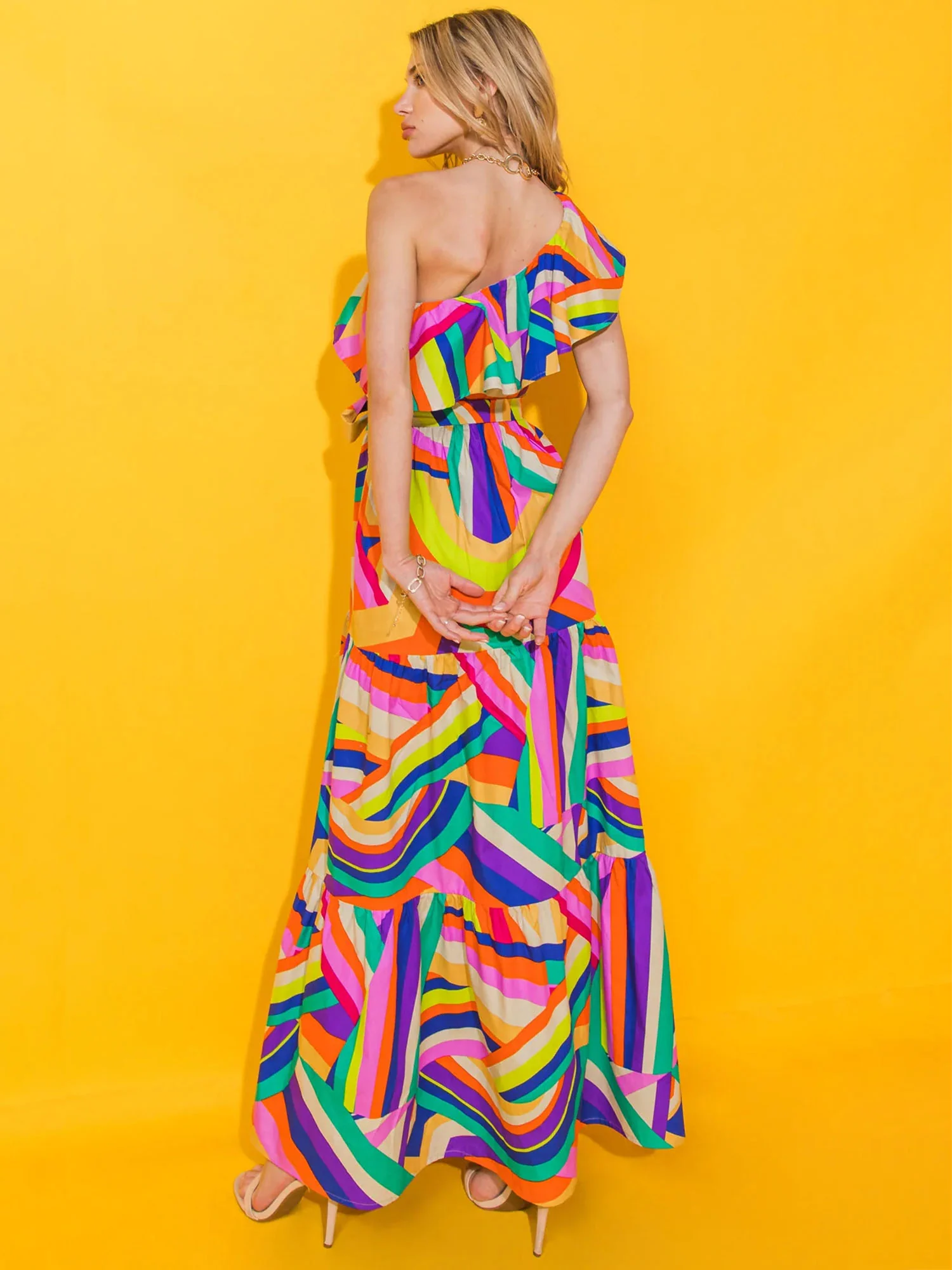 Multi Swirl Maxi Dress - Flying Tomato - Image 5
