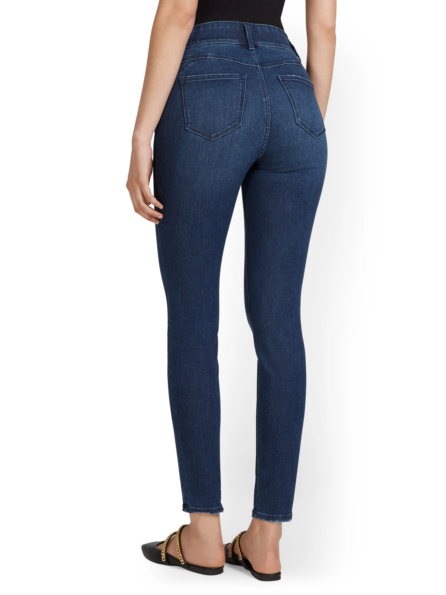 Mya Curvy Ultra High-Waisted Super-Skinny Boost Jeans - Hamilton Wash - Image 4