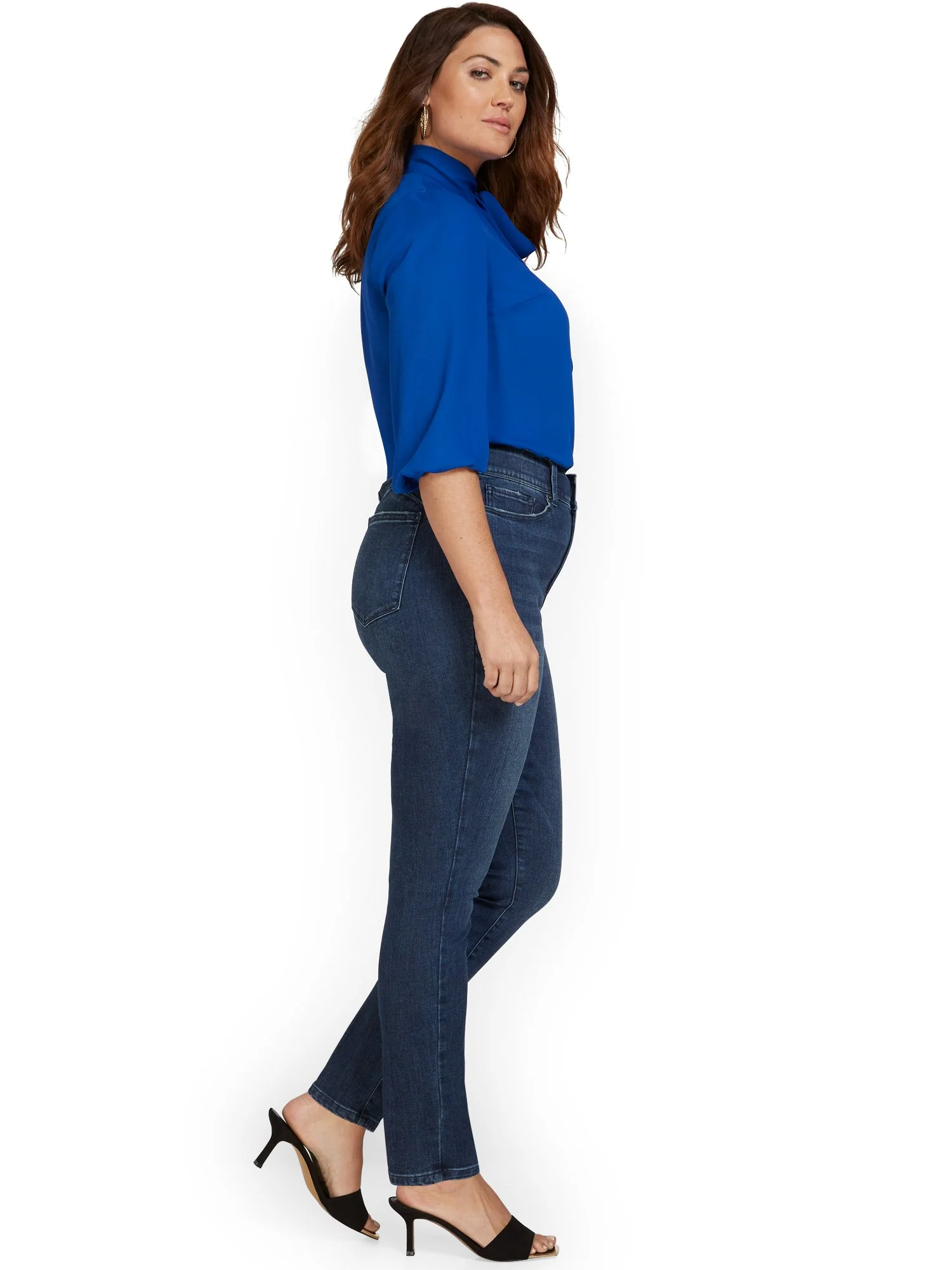 Mya Curvy Ultra High-Waisted Super-Skinny Boost Jeans - Hamilton Wash - Image 8