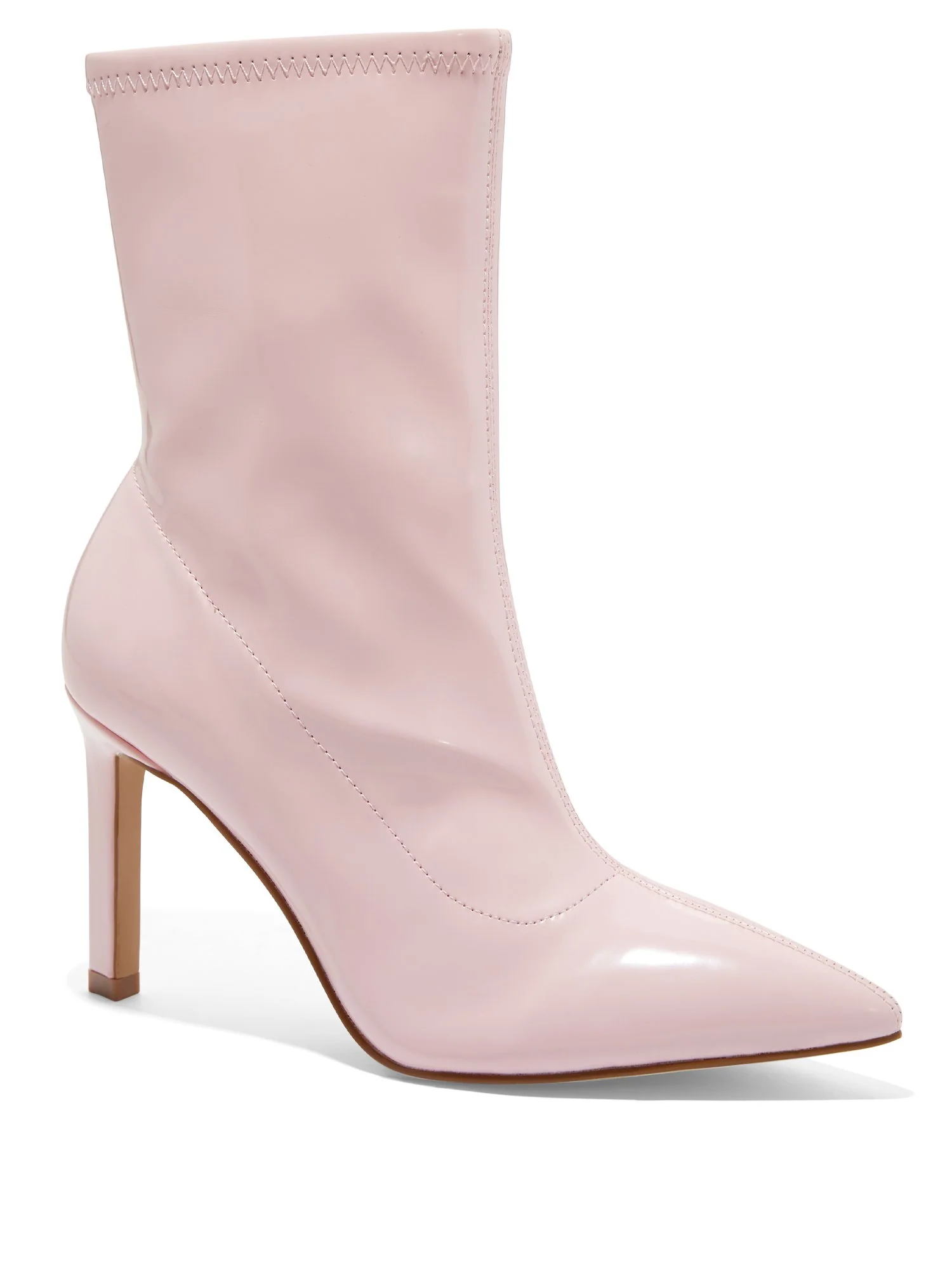Naomi High-Heel Patent Faux-Leather Bootie - Image 2