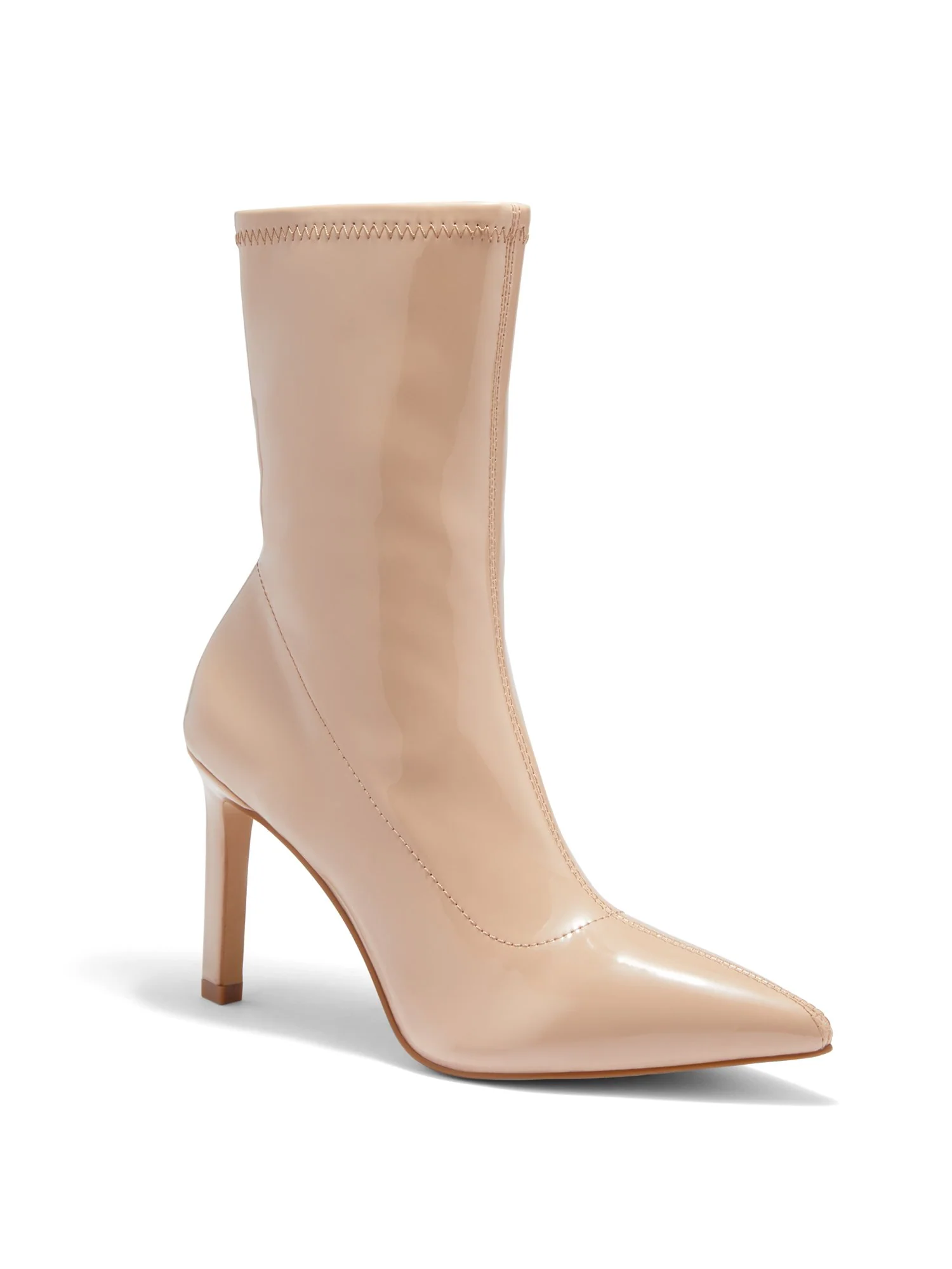 Naomi High-Heel Patent Faux-Leather Bootie - Image 4