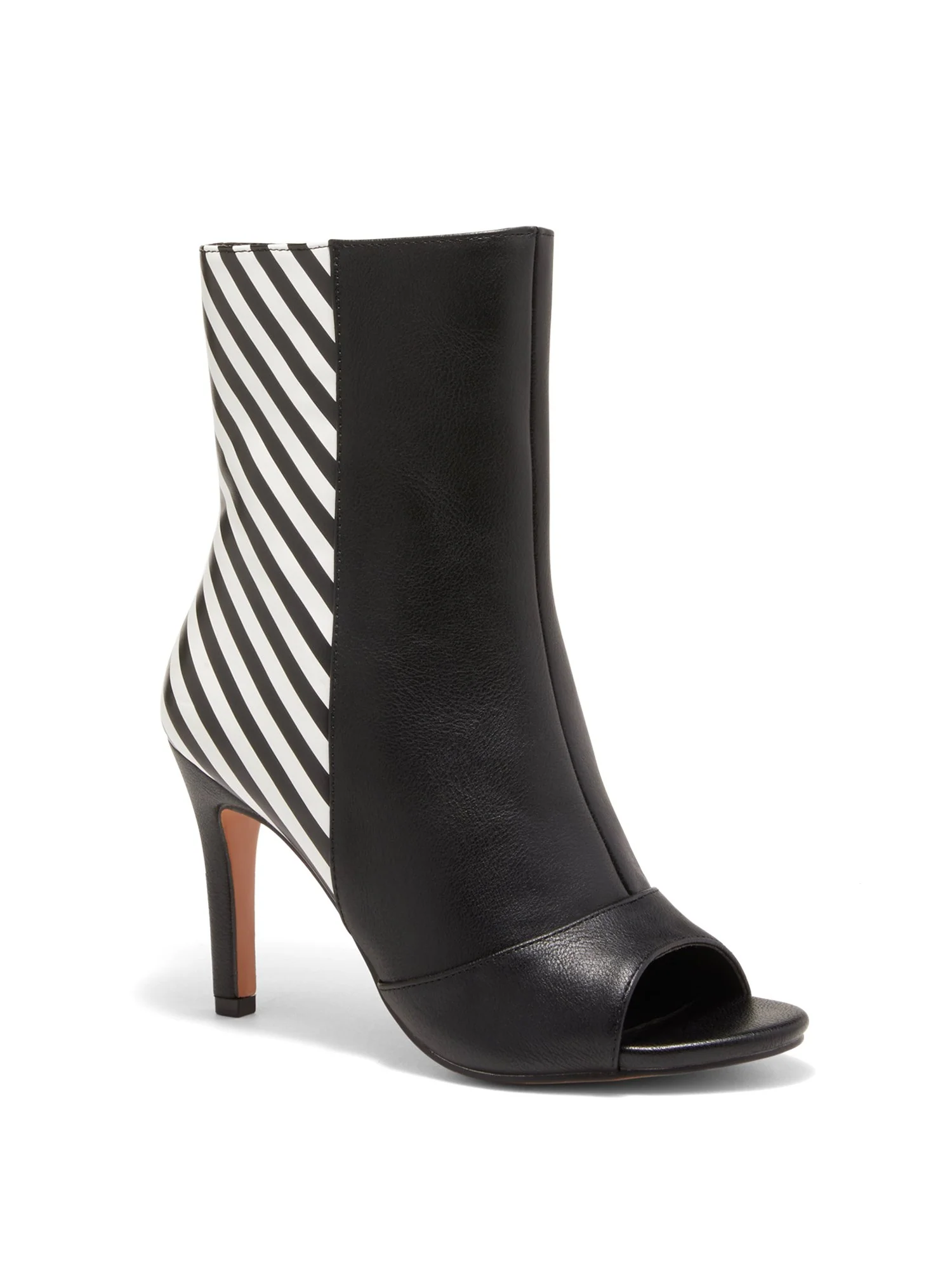 Nola Peep-Toe Bootie - Striped