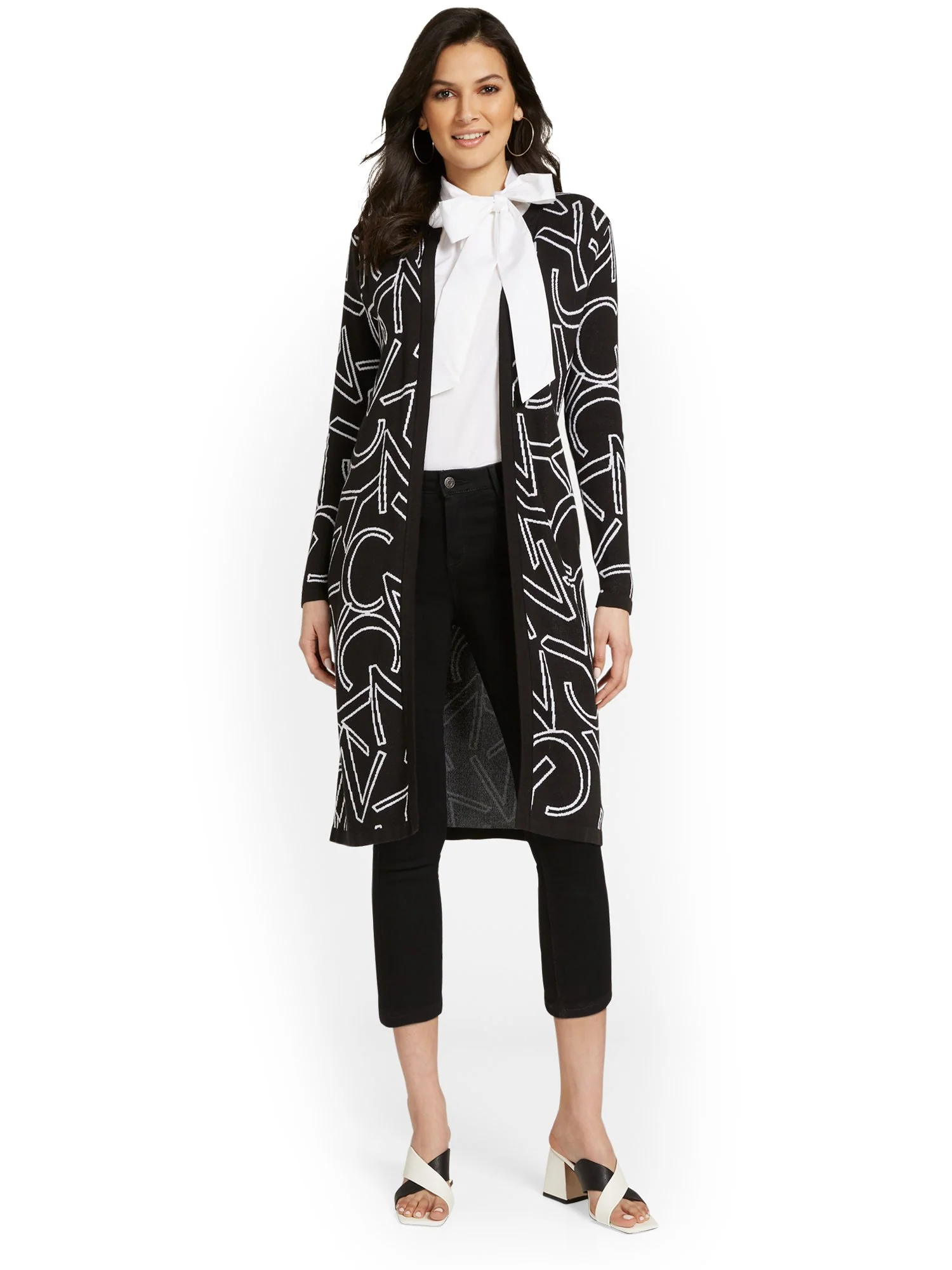 NYC-Print Cardigan - Image 2