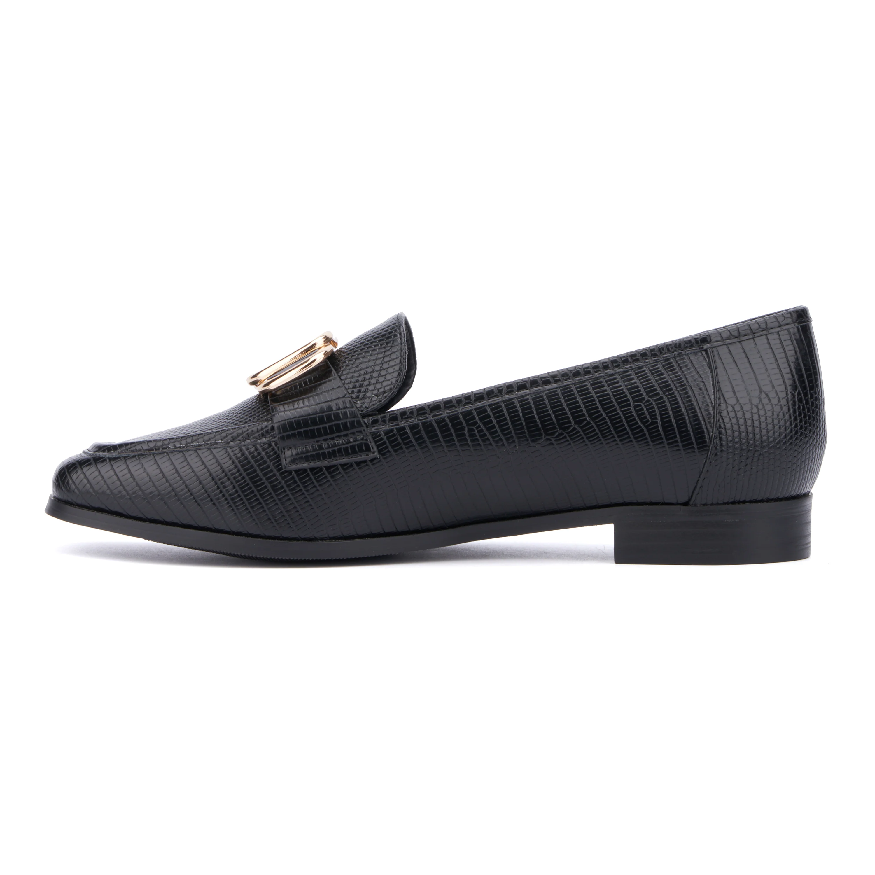 Ramira Slip-On Metal Accent Loafers - Image 3