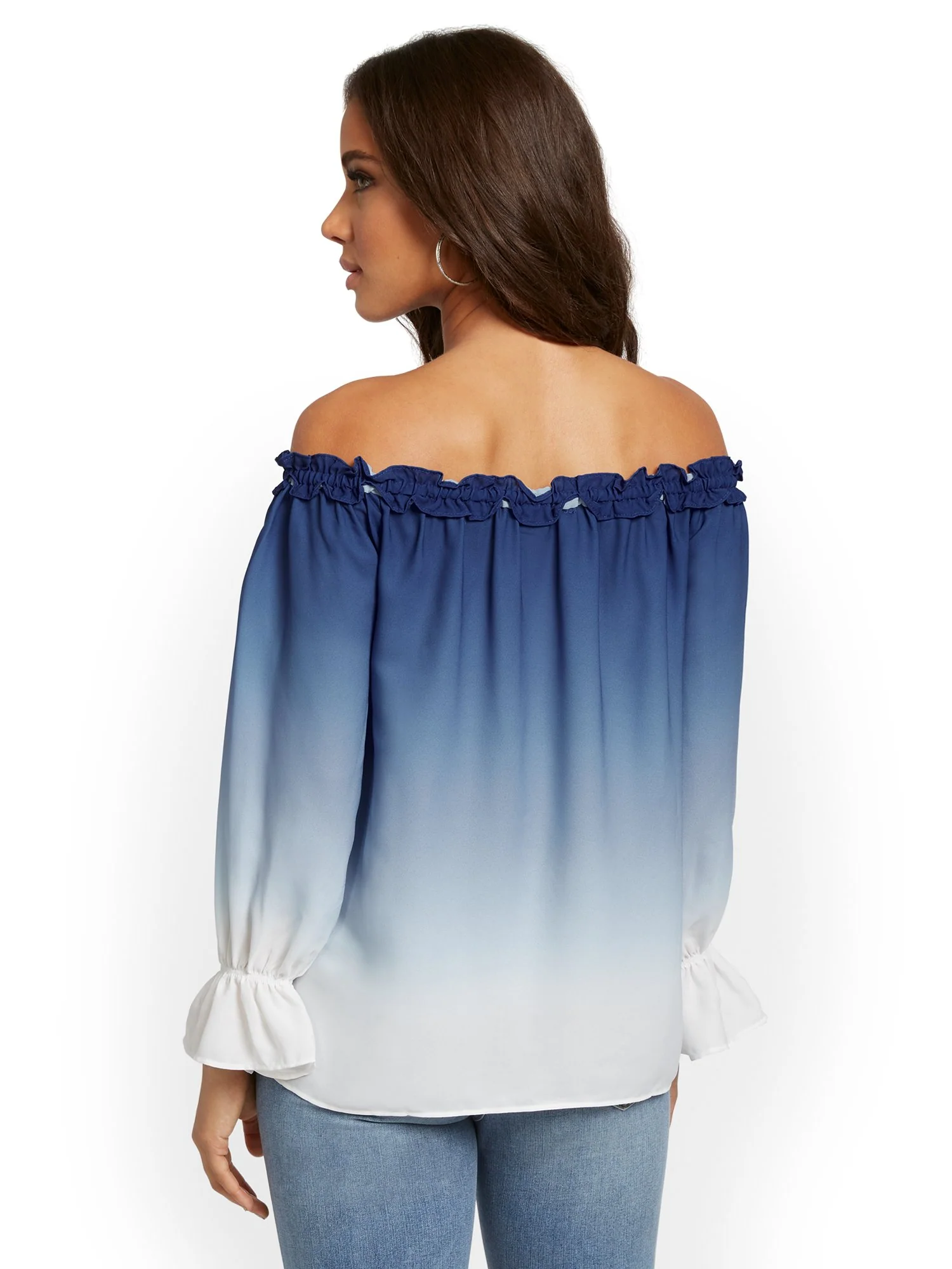 Off-Shoulder Ombre Top - Image 6