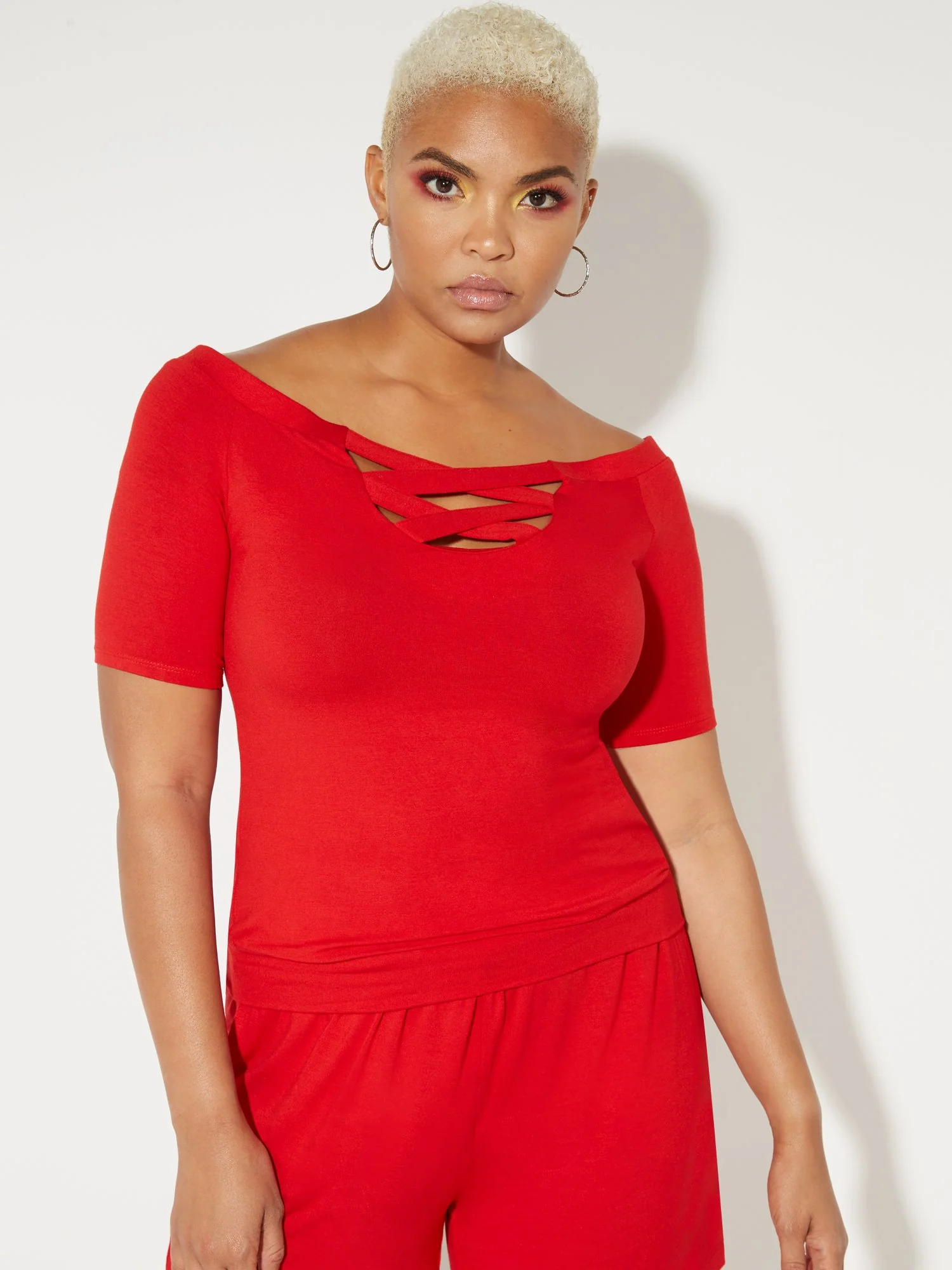 Off-The-Shoulder Crossfront Top - NY&C Style System - Image 6
