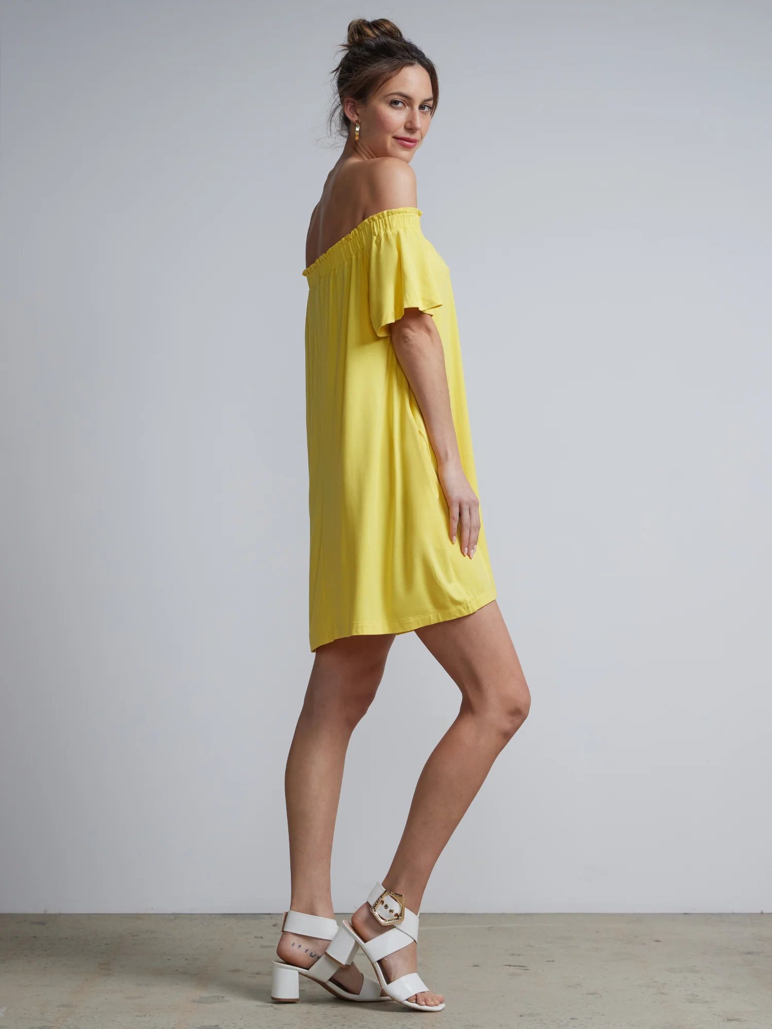 Off-The-Shoulder Knit Shift Dress - Image 7