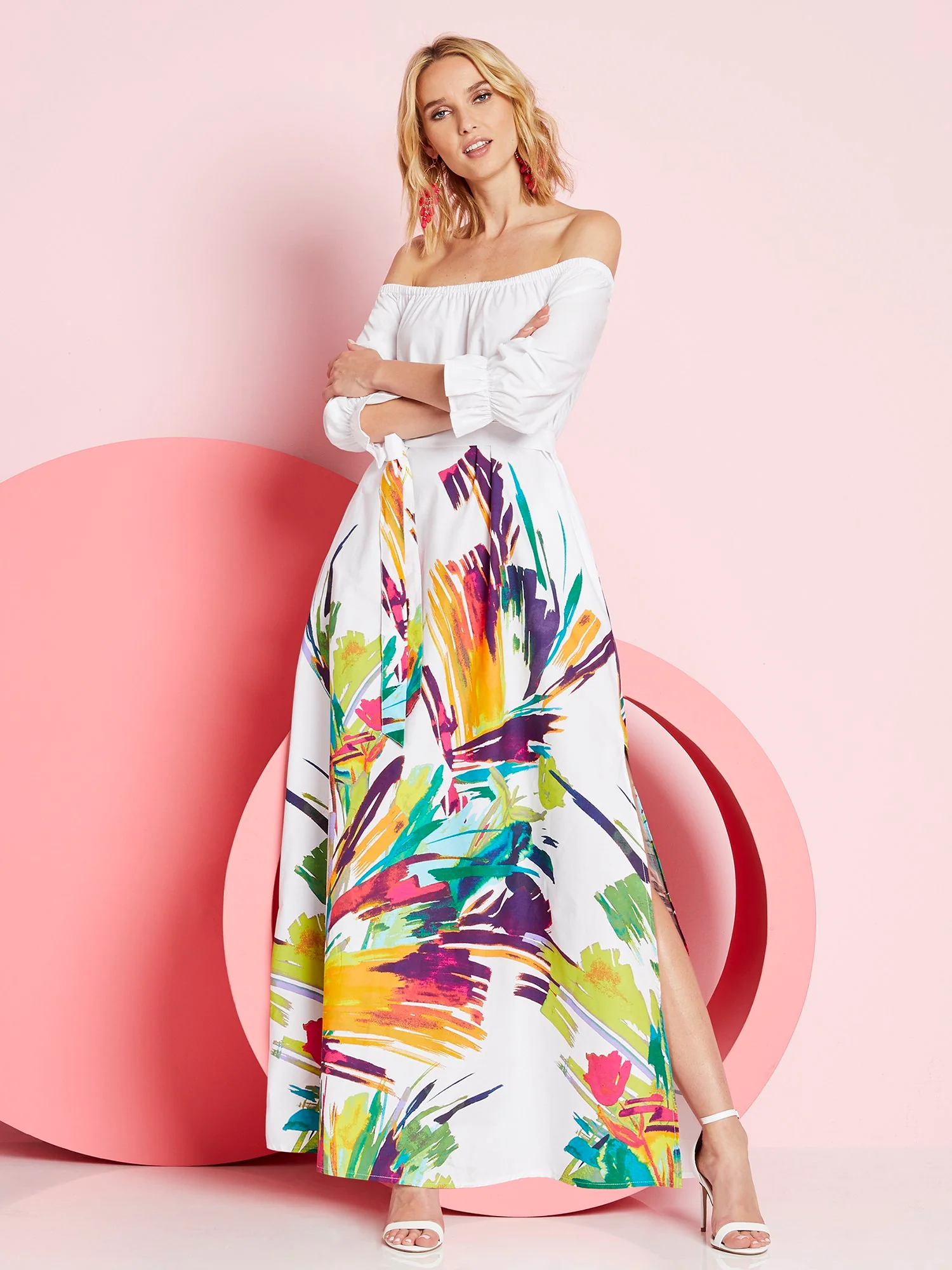 Off-The-Shoulder Maxi Dress