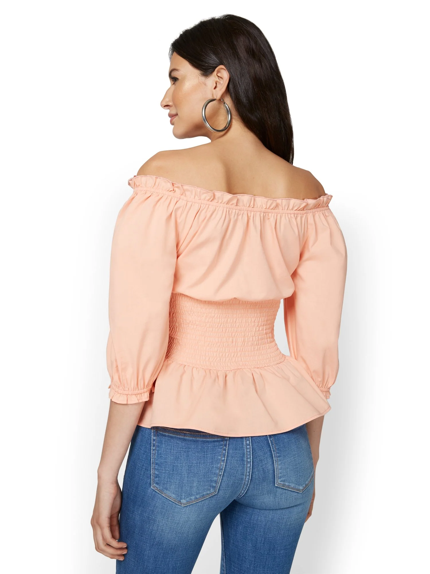 Off-The-Shoulder Poplin Corset Top - Lily & Cali - Image 10