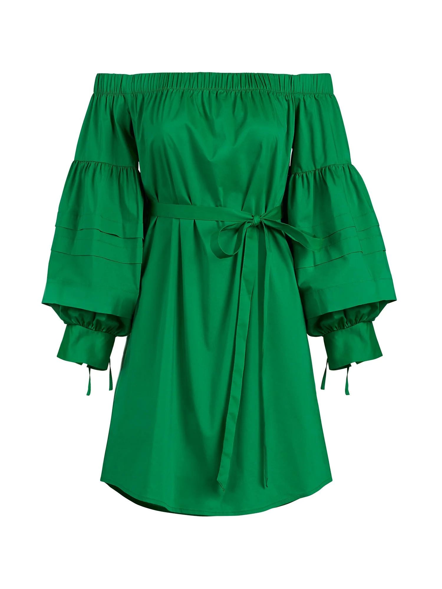 Off-The-Shoulder Poplin Shift Dress - Image 10
