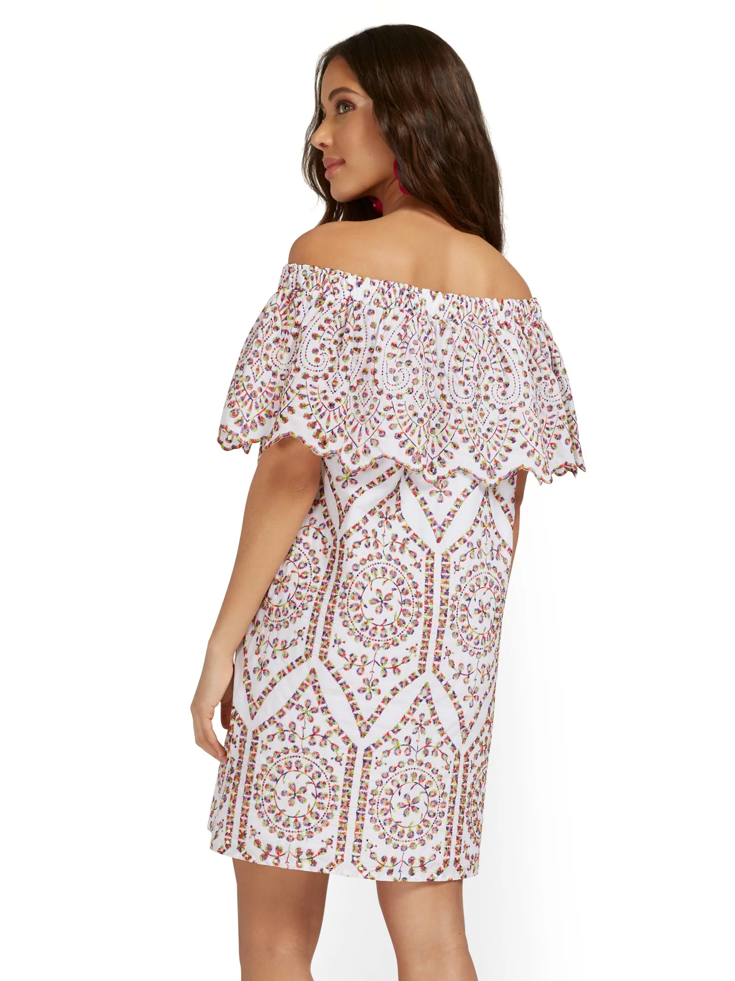Off-The-Shoulder Ruffle Dress - Image 3