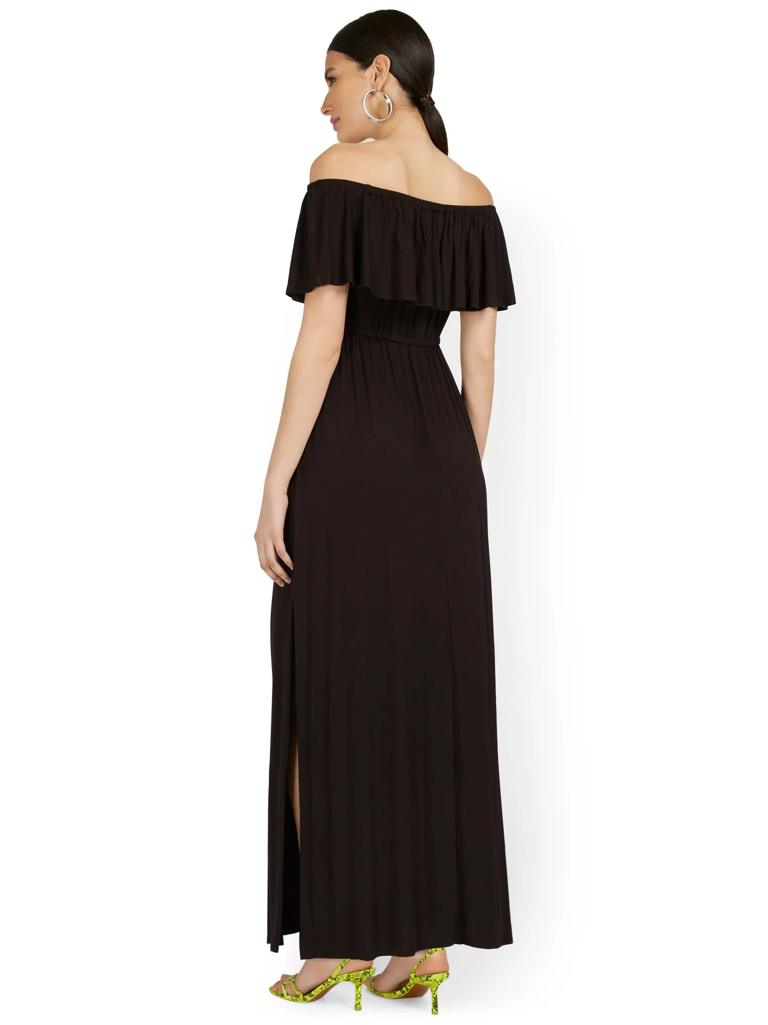 Off-The-Shoulder Ruffle Maxi Dress - Image 3