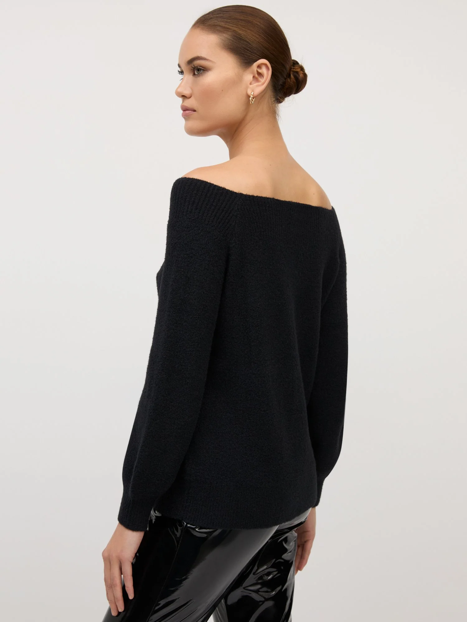 Off-The-Shoulder Super-Soft Sweater - Image 2